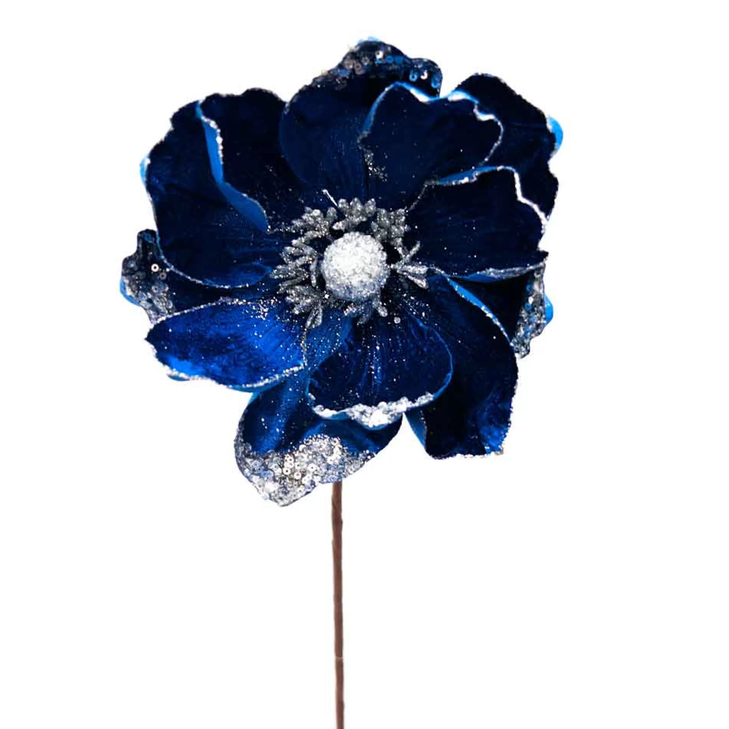 * Floristry | Royal Blue Magnolia With Silver - 22Cm