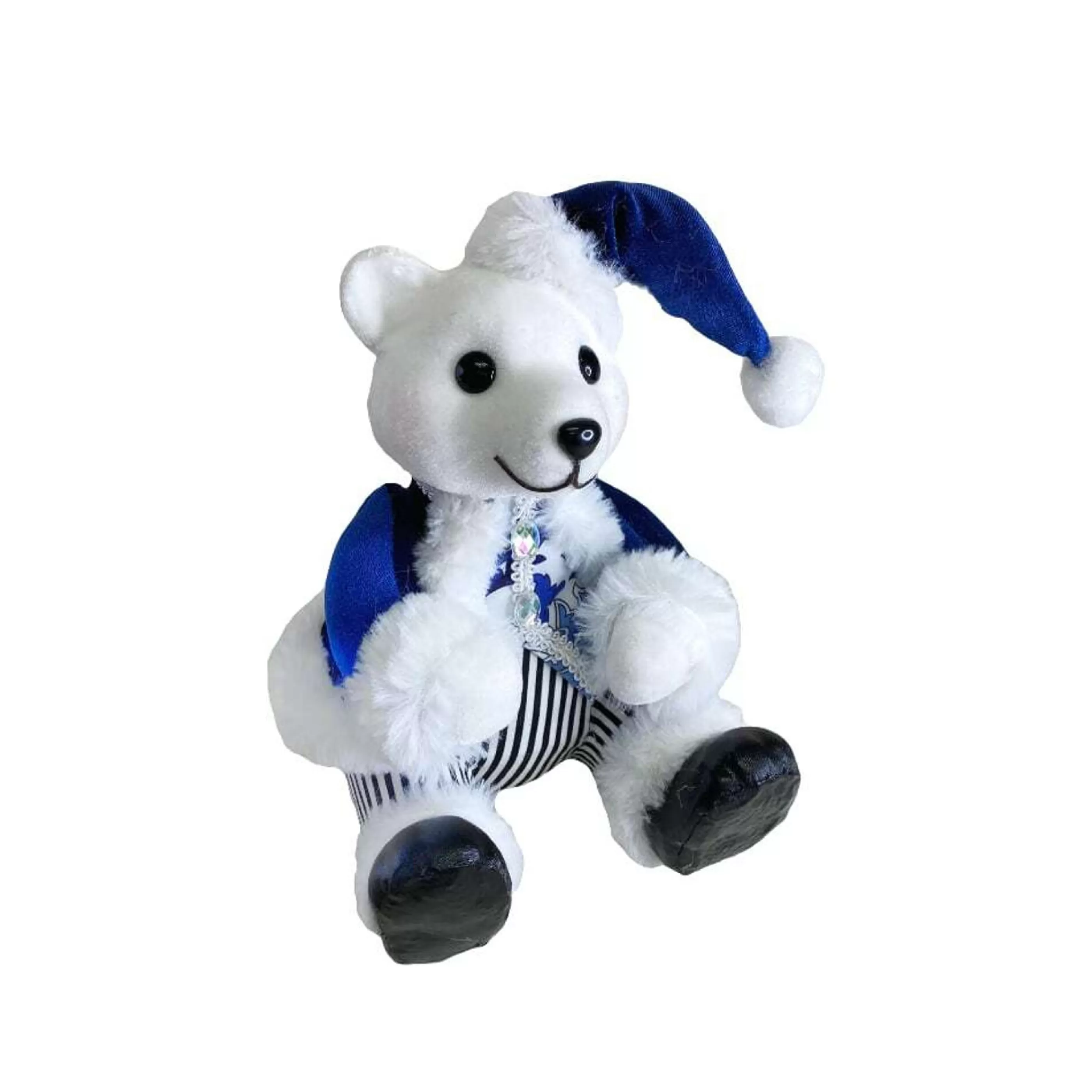 * Table Top Decorations | Royal Blue Sitting Bear - 21Cm