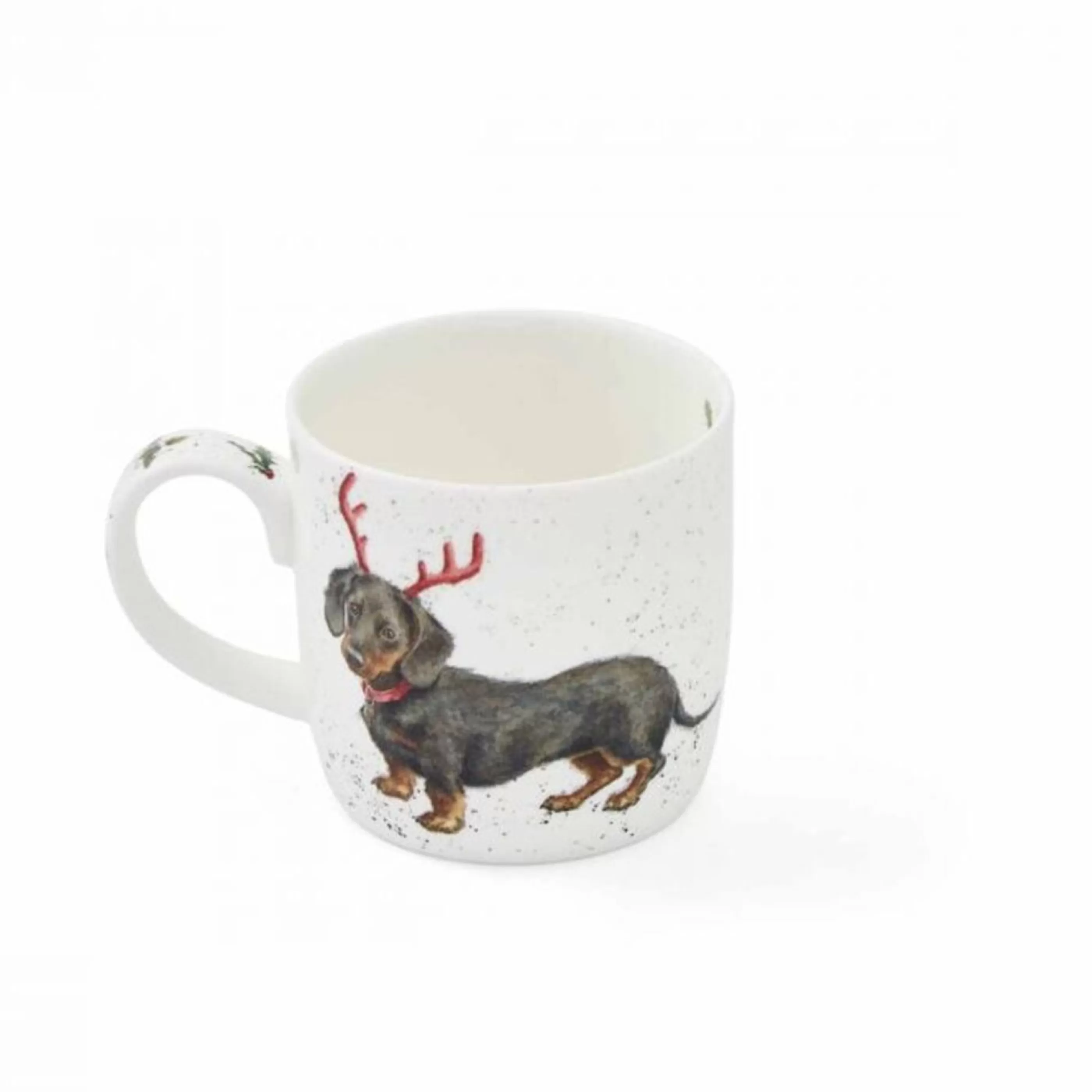 Best * Royal Worcester Dachshund Through The Snow Mug - 12Cm