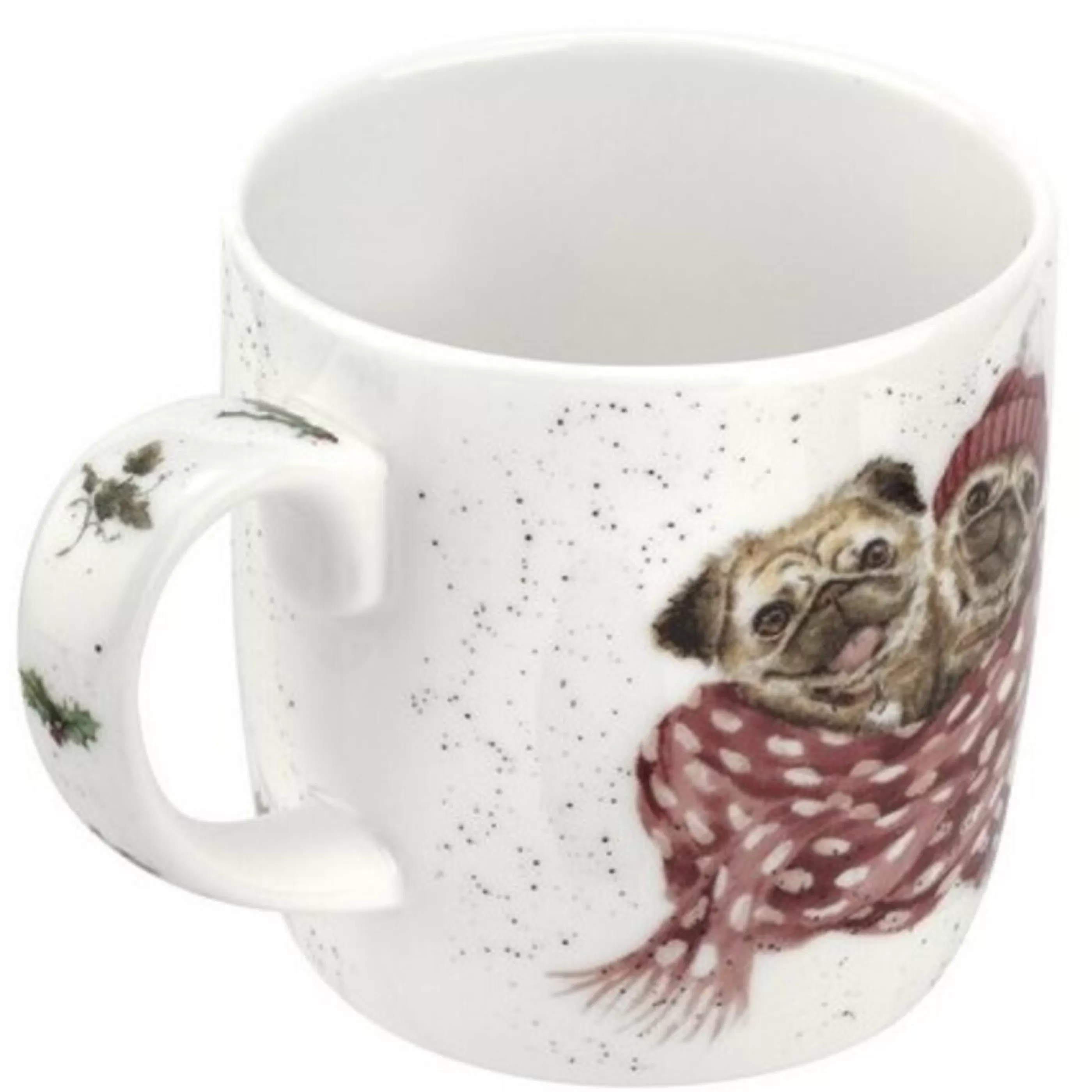 Clearance * Royal Worcester Snug As A Pug Mug - 12Cm