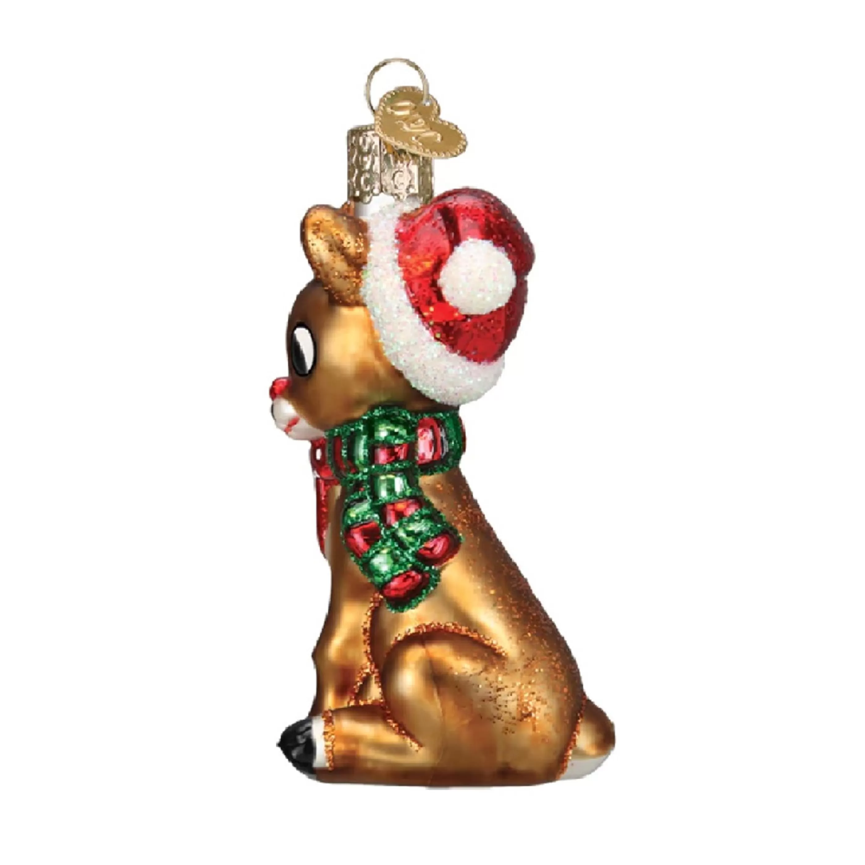 Old World Christmas Glass Glass Ornaments | Rudolph And Clarice Glass Ornament - 8.5Cm