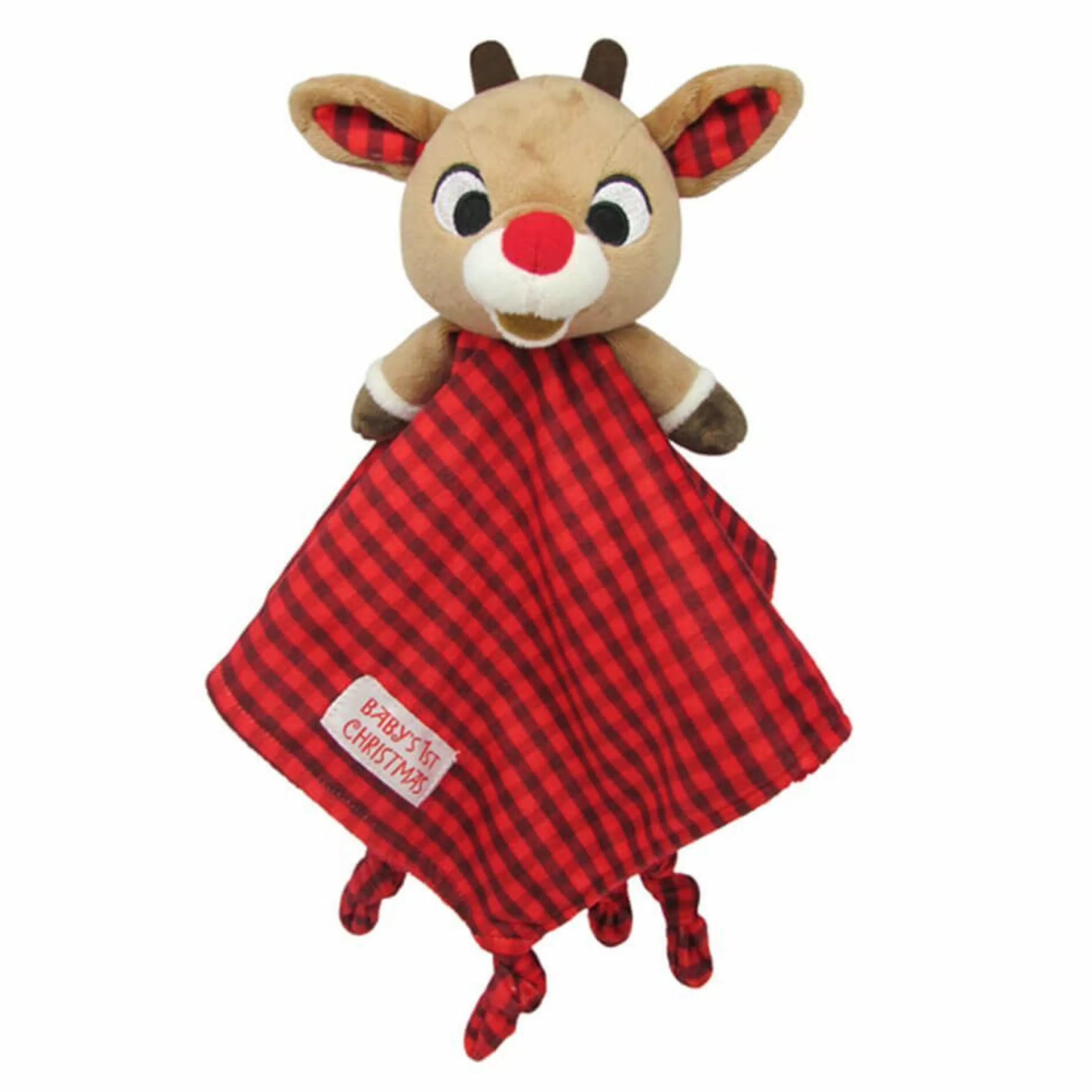 Rudolph the Red Nosed Reindeer Baby's First Christmas | Rudolph Comfort Blanket - 30Cm