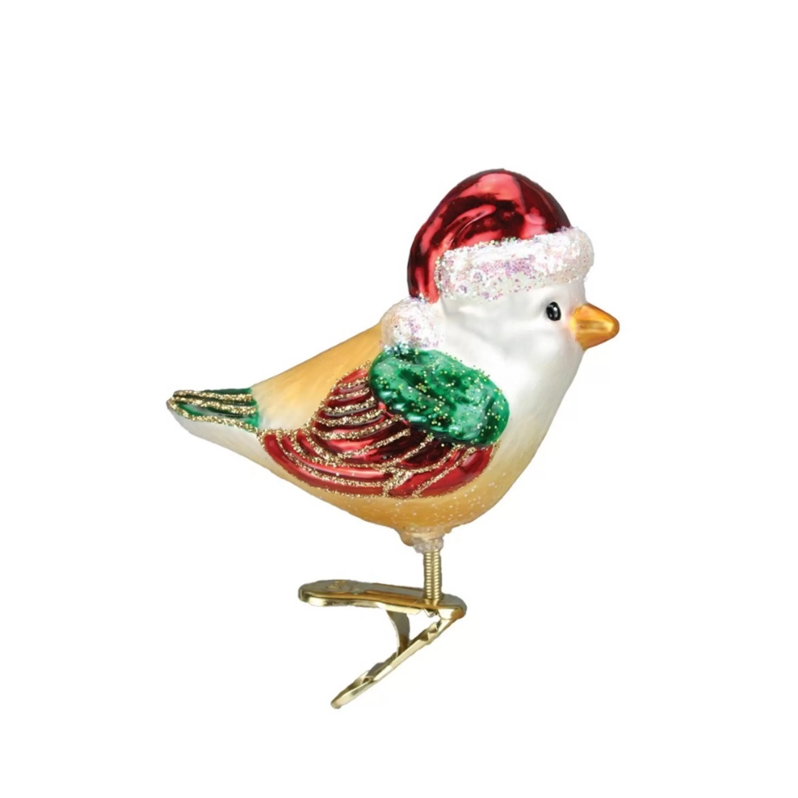 Old World Christmas Glass Hanging Christmas Ornaments | Santa Bird Glass Ornament - 6Cm