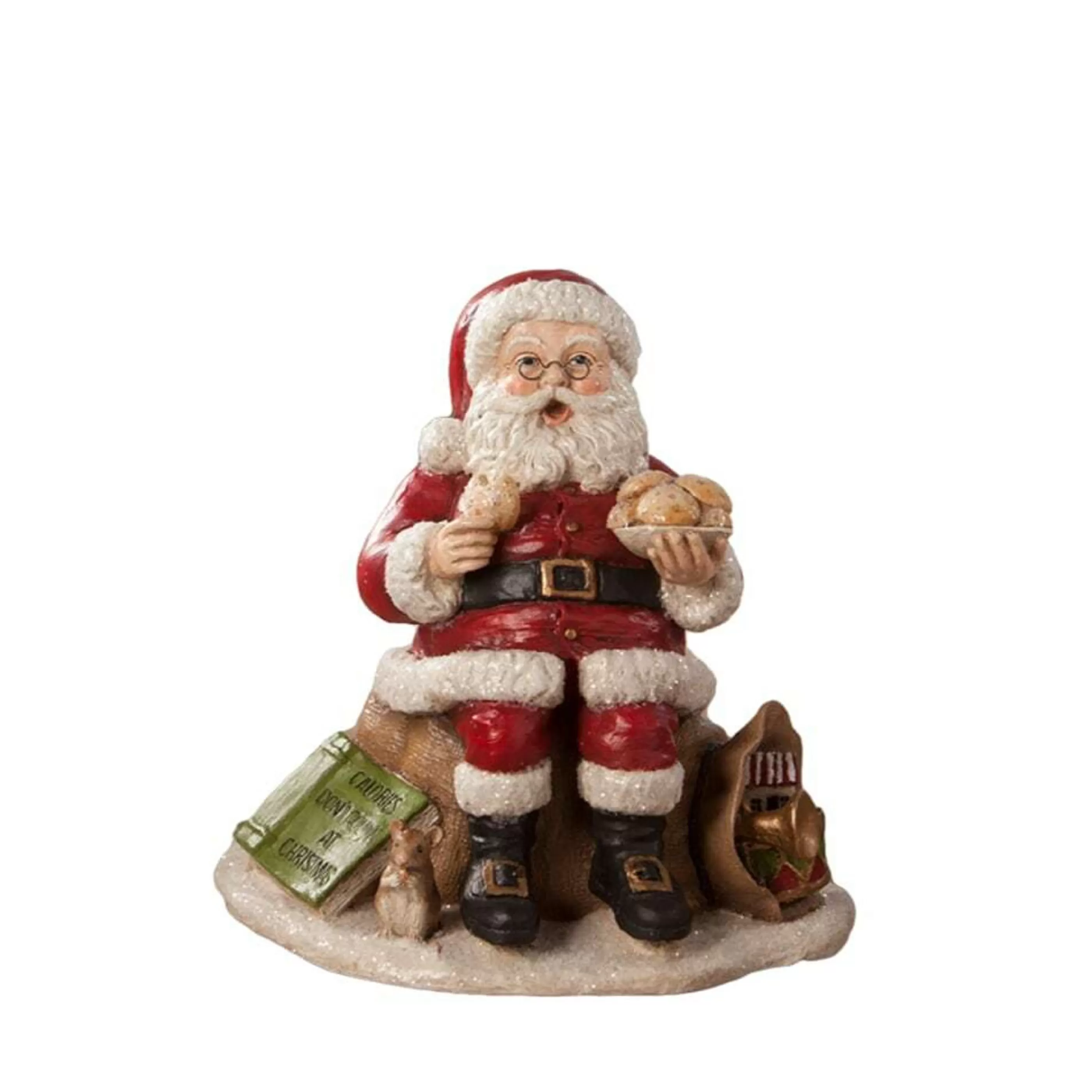 Hot Bethany Lowe Santa Claus Calories Don'T Count At Christmas - 25Cm