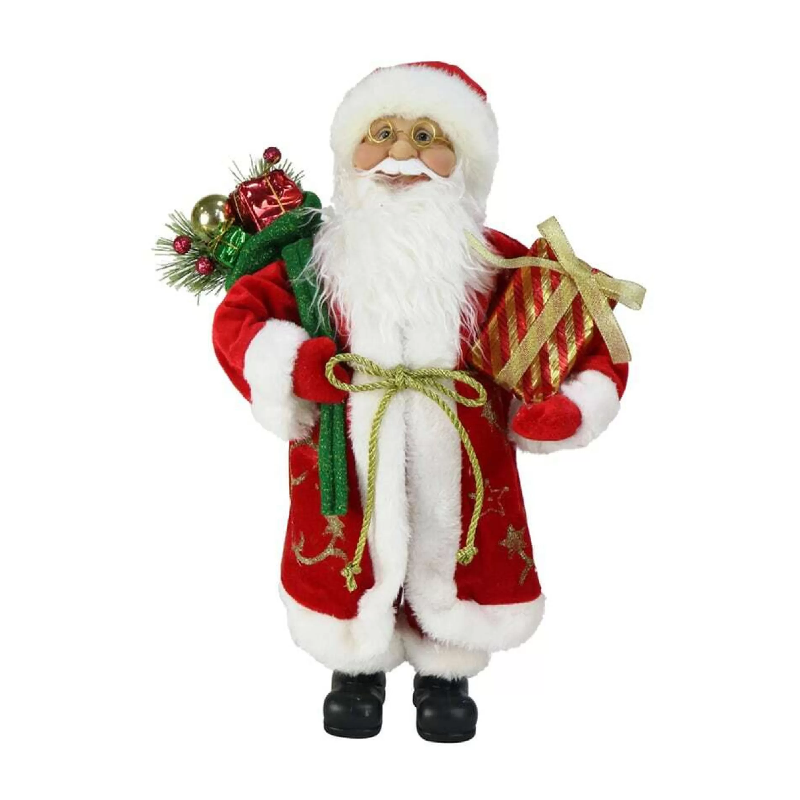 Cheap * Santa Claus In A Long Red Robe With Christmas Gifts - 45Cm