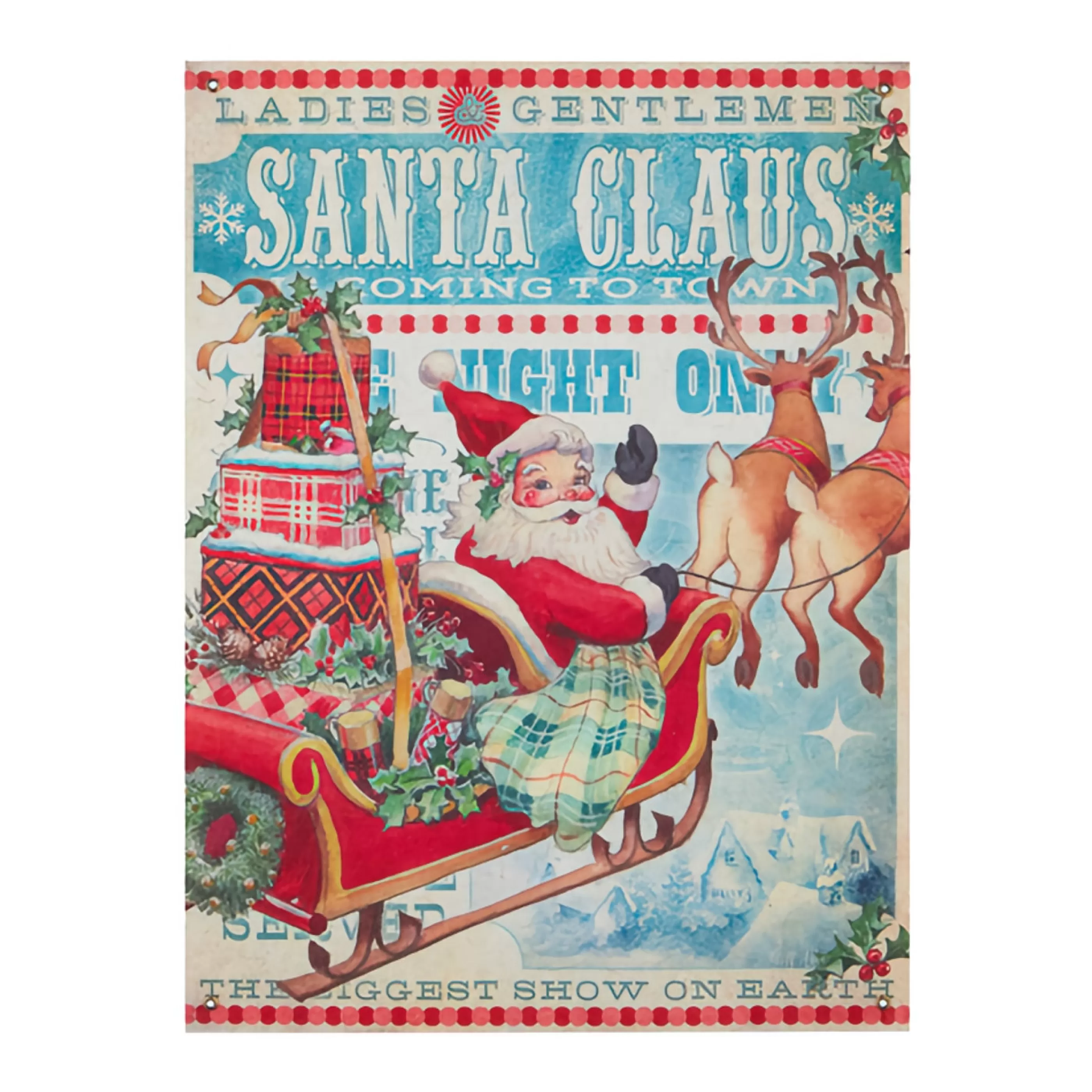 RAZ Imports Wall Signs & Decorations | Santa Claus Is Coming To Town Paper Tapestry - 61Cm