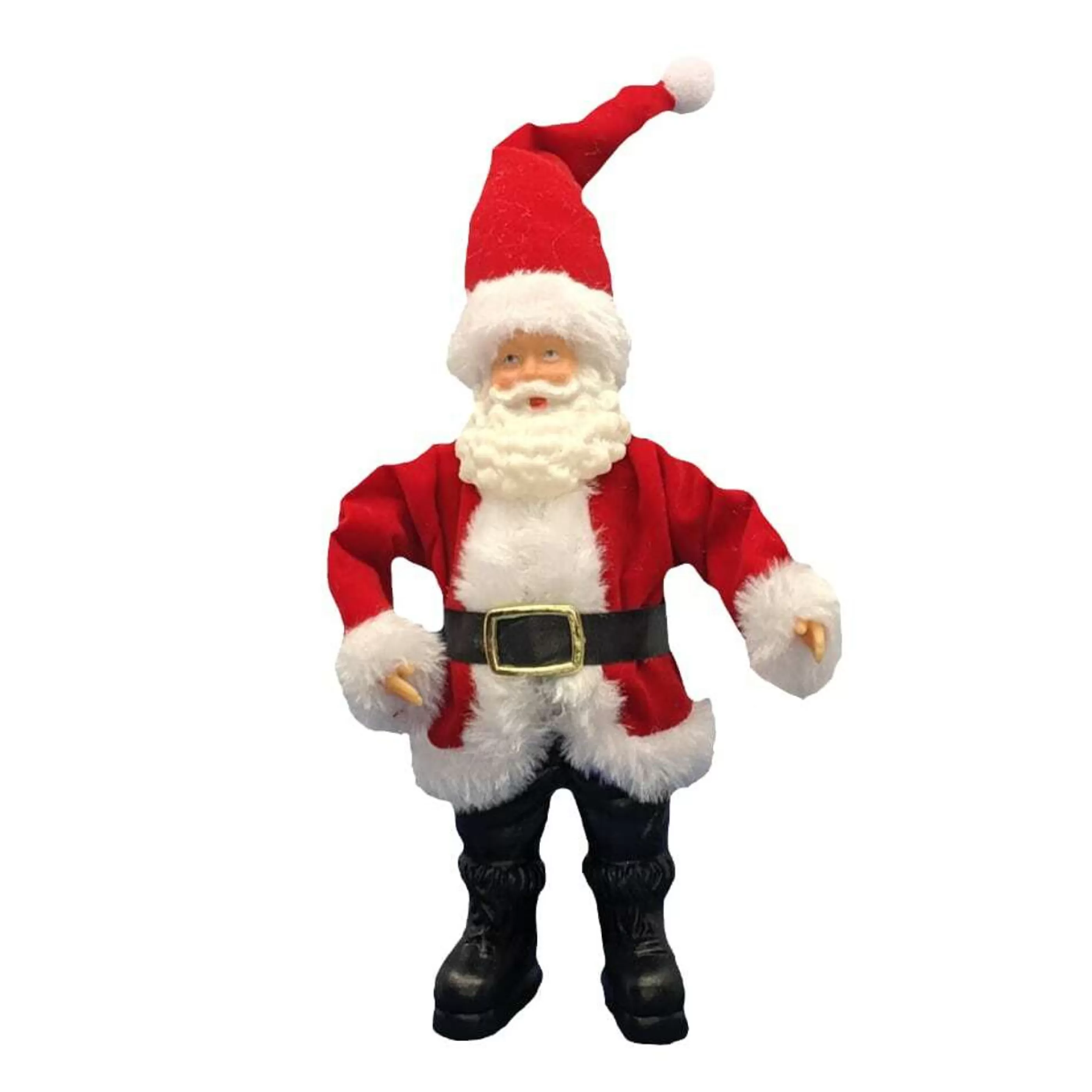 * Hanging Christmas Ornaments | Santa Claus With Black Boots - 18Cm