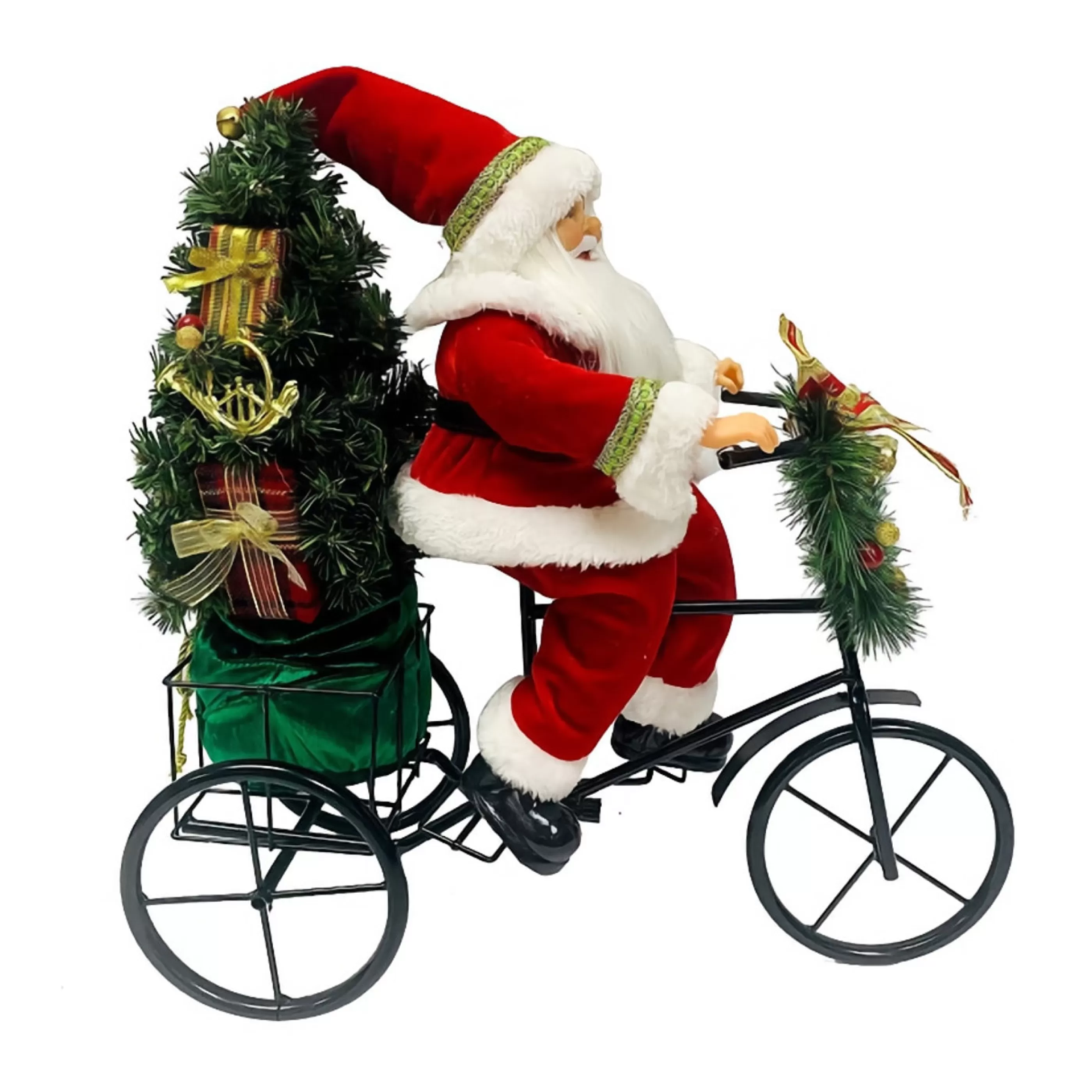 * Table Top Decorations | Santa On Bike - 48Cm