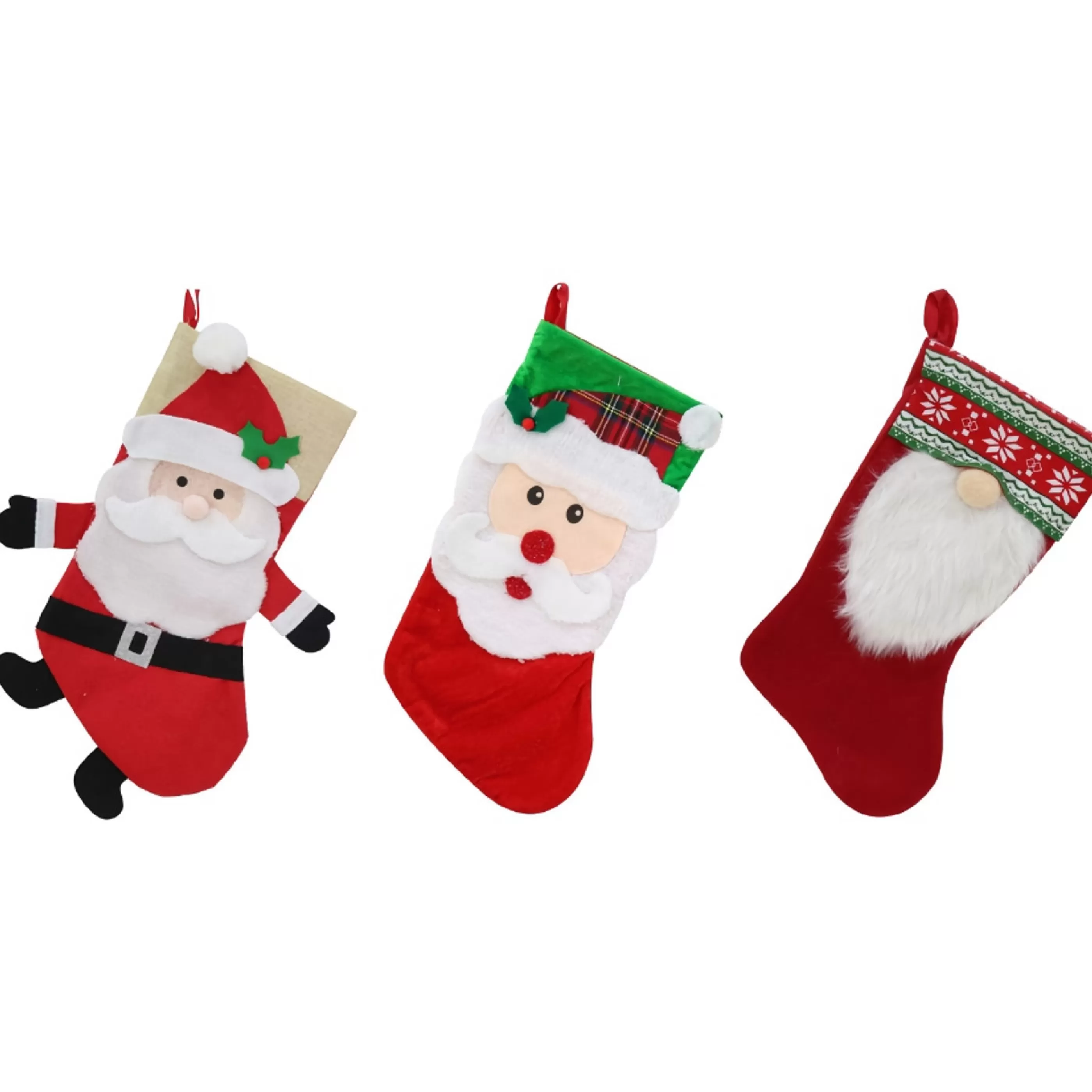 Cheap * Santa Stocking Mix (3 Styles) - 47Cm