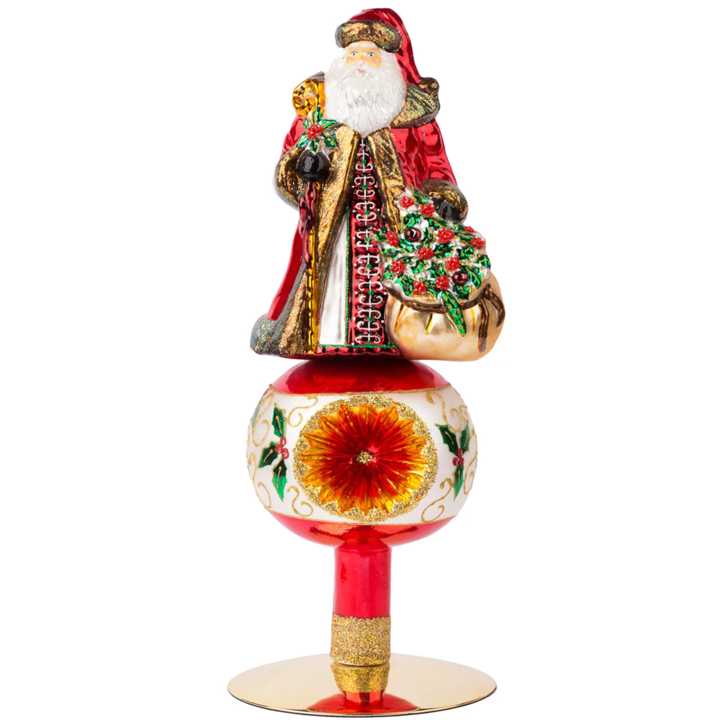 Clearance * Santa Tree Topper - 37Cm