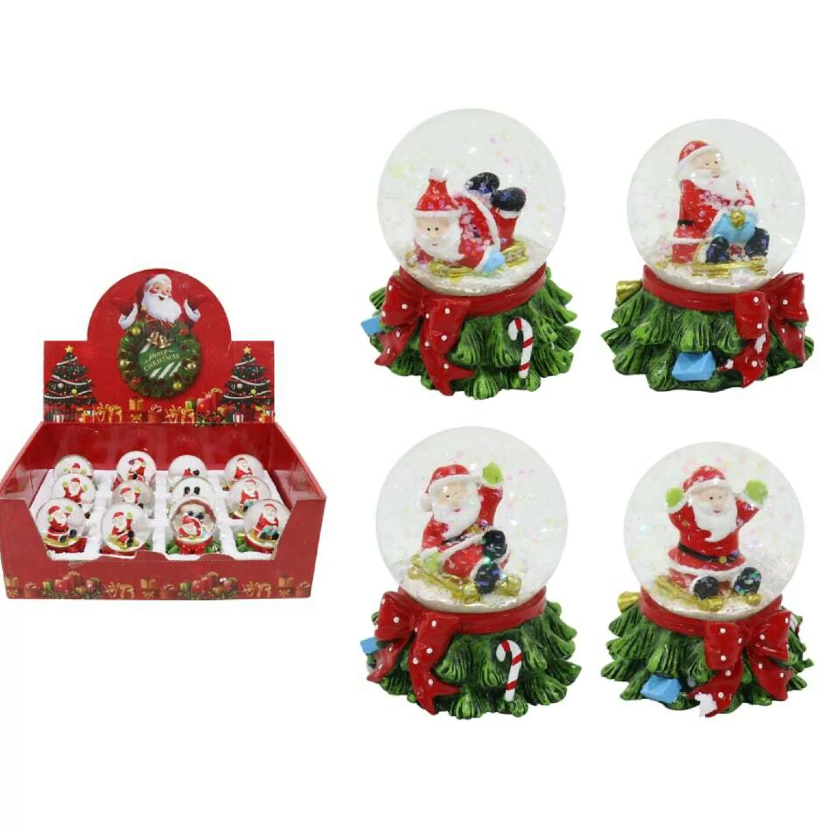 Cheap * Santa Waterball Tree (4 Styles) - 4.5Cm