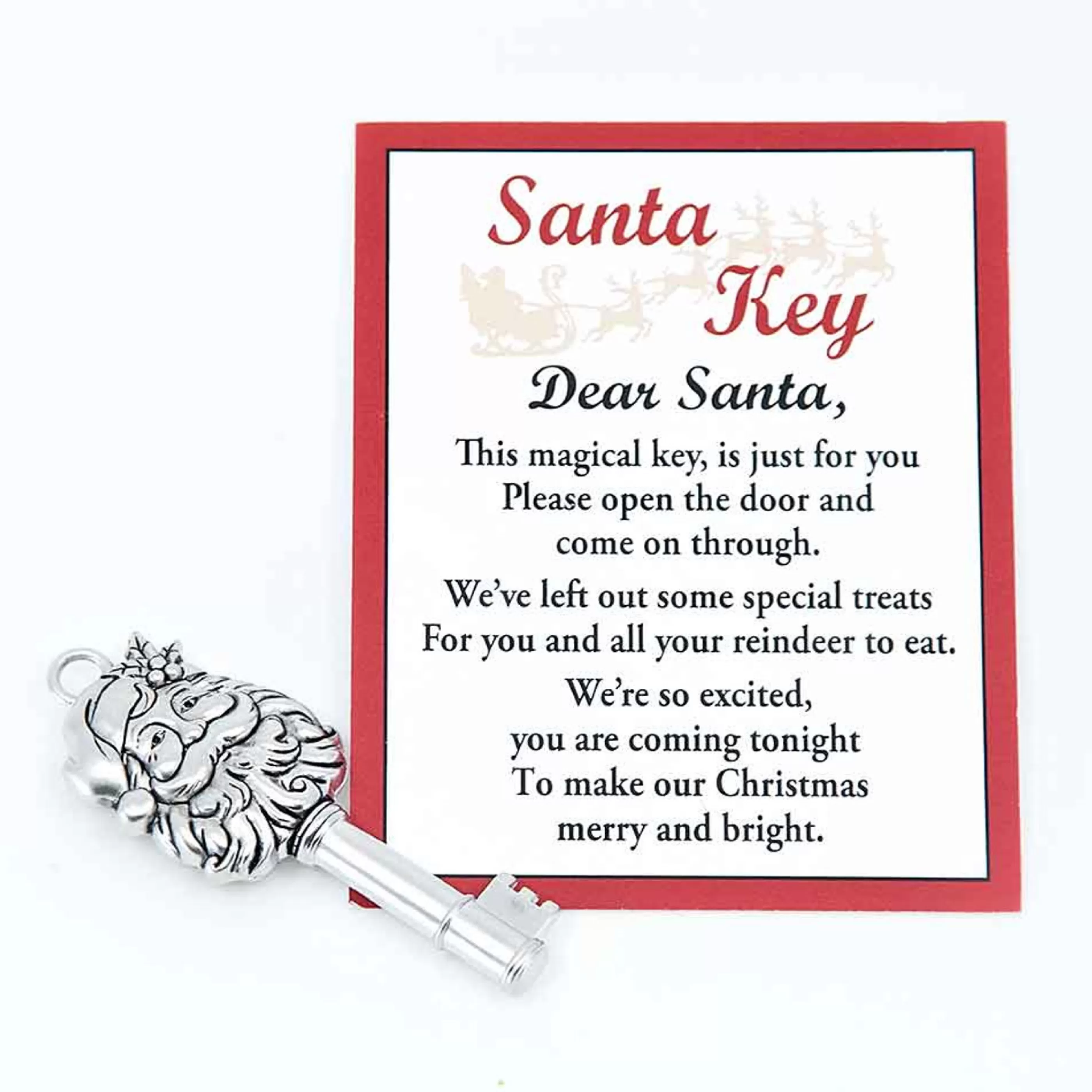 * Hanging Christmas Ornaments | Santas Key Charms - 3Cm