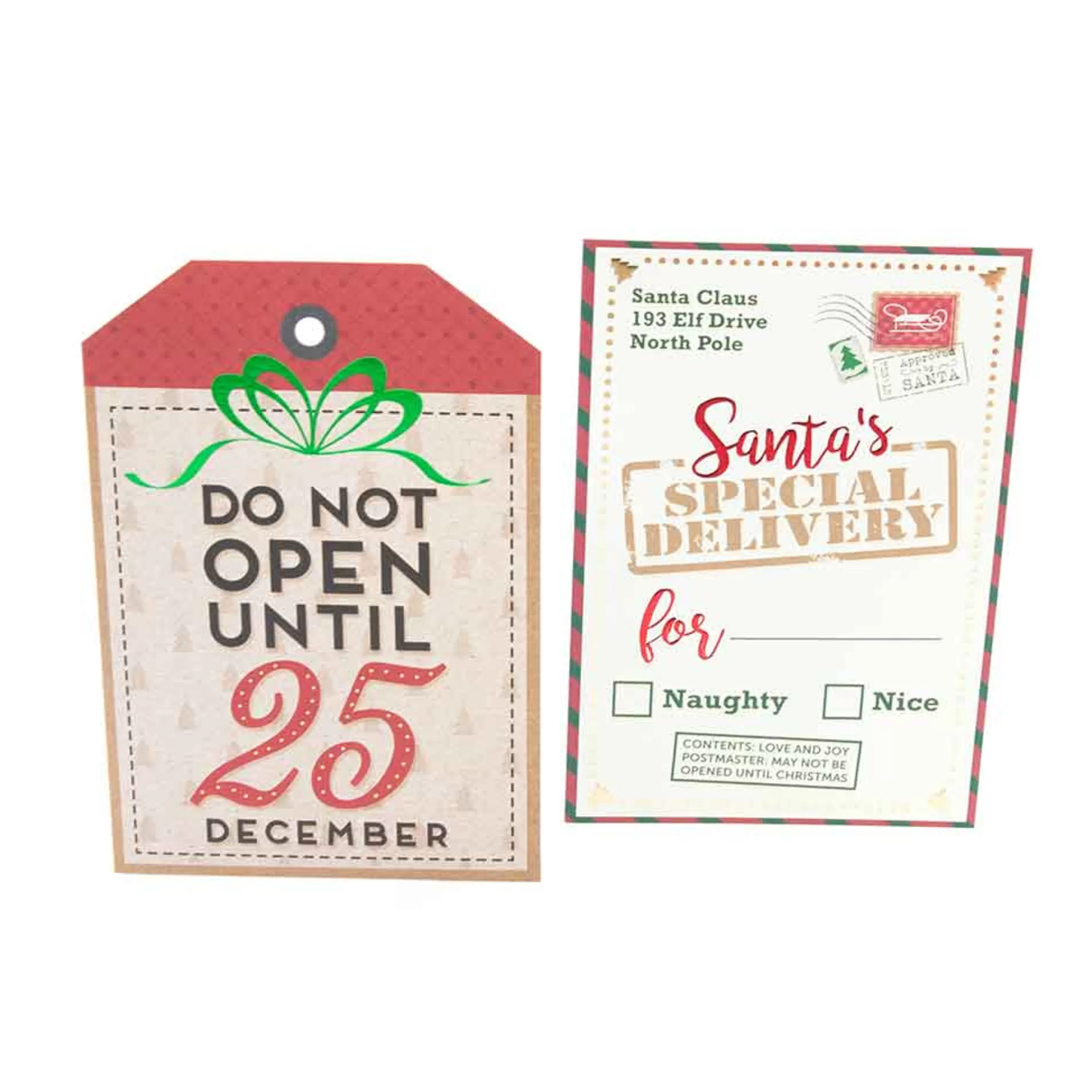 New * Santa's Special Delivery Card - 17Cm