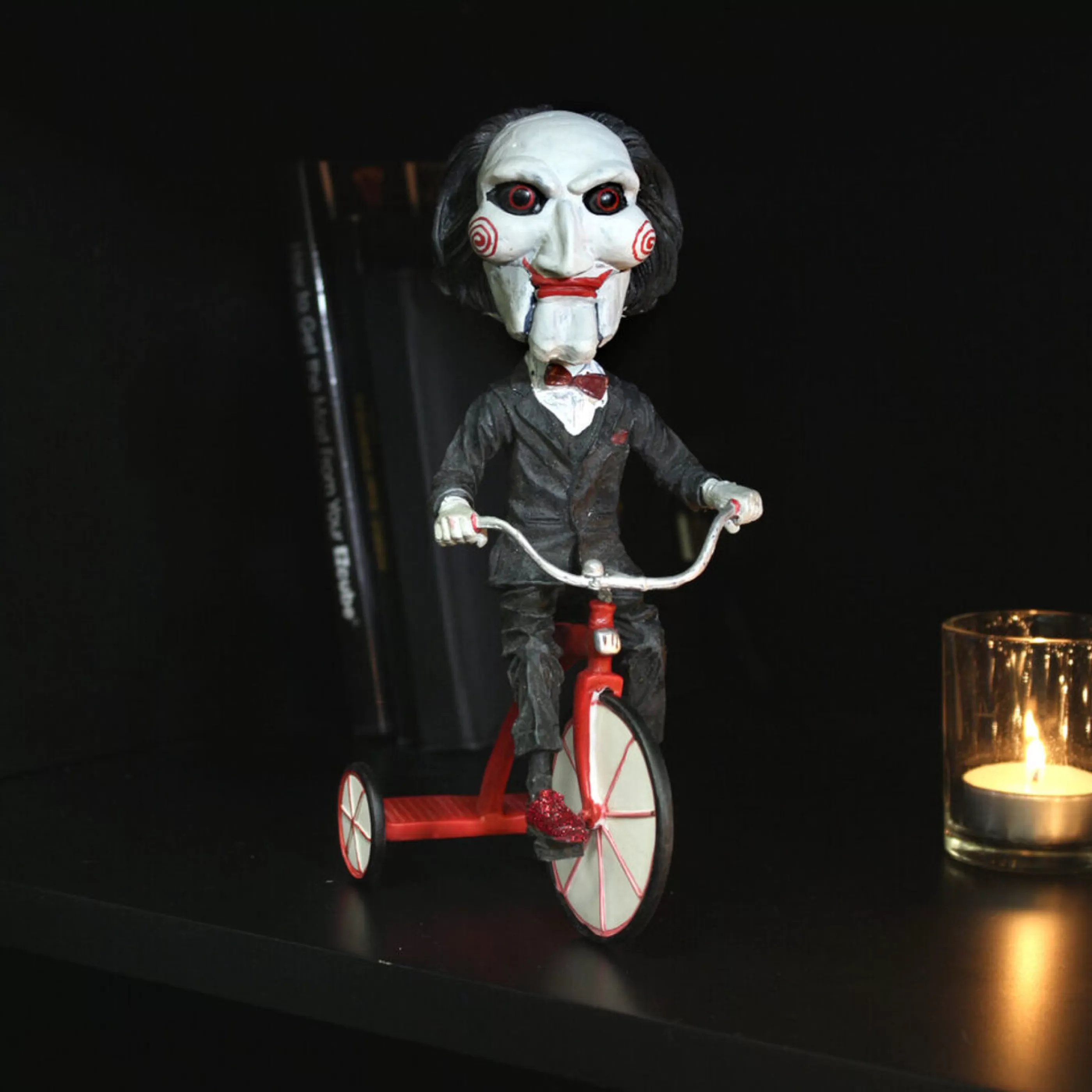 Hot NECA Collectibles and Halloween Figurines Saw Movie Puppet On Tricycle Head Knocker - 20Cm