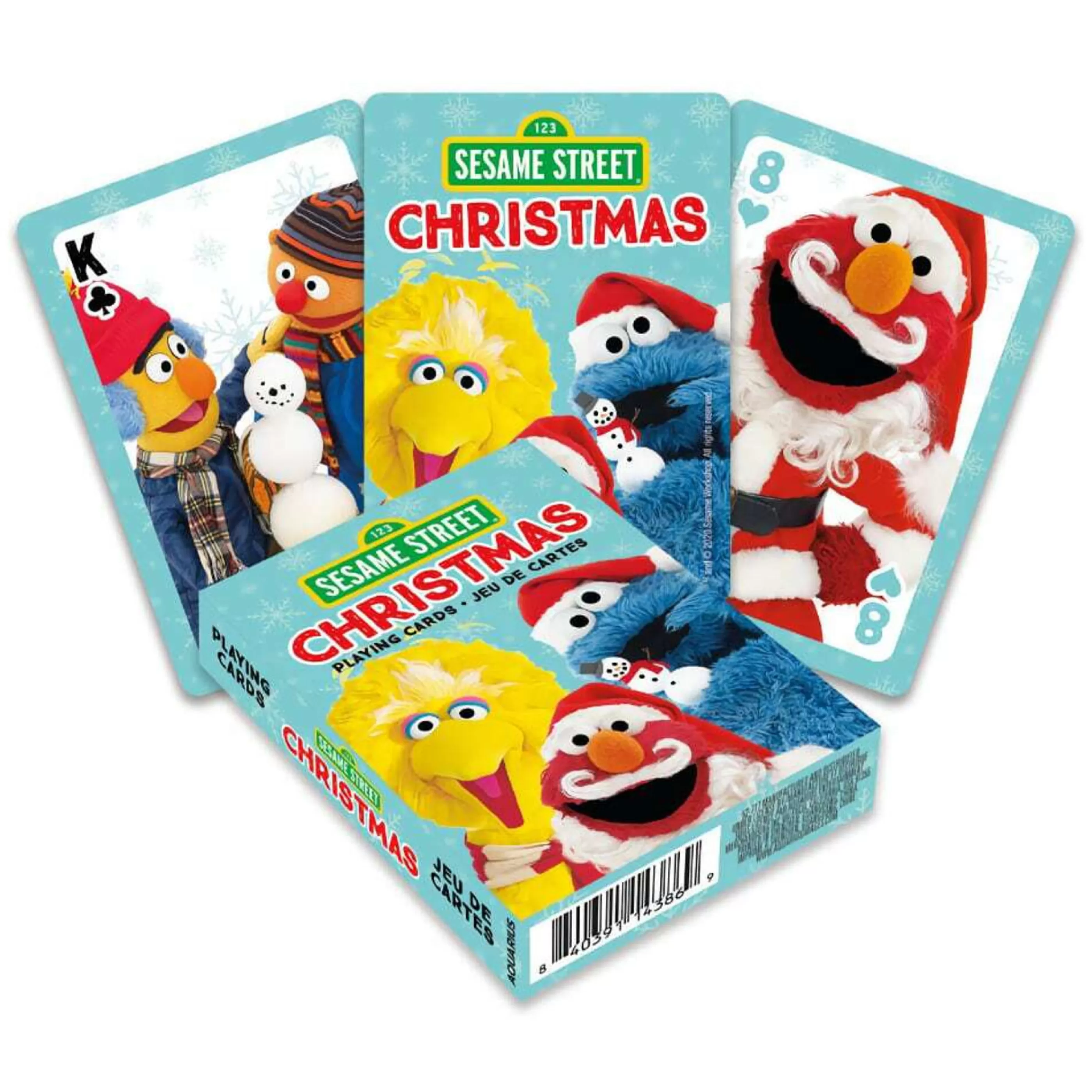 Discount * Sesame Street Christmas Playing Cards - 9Cm