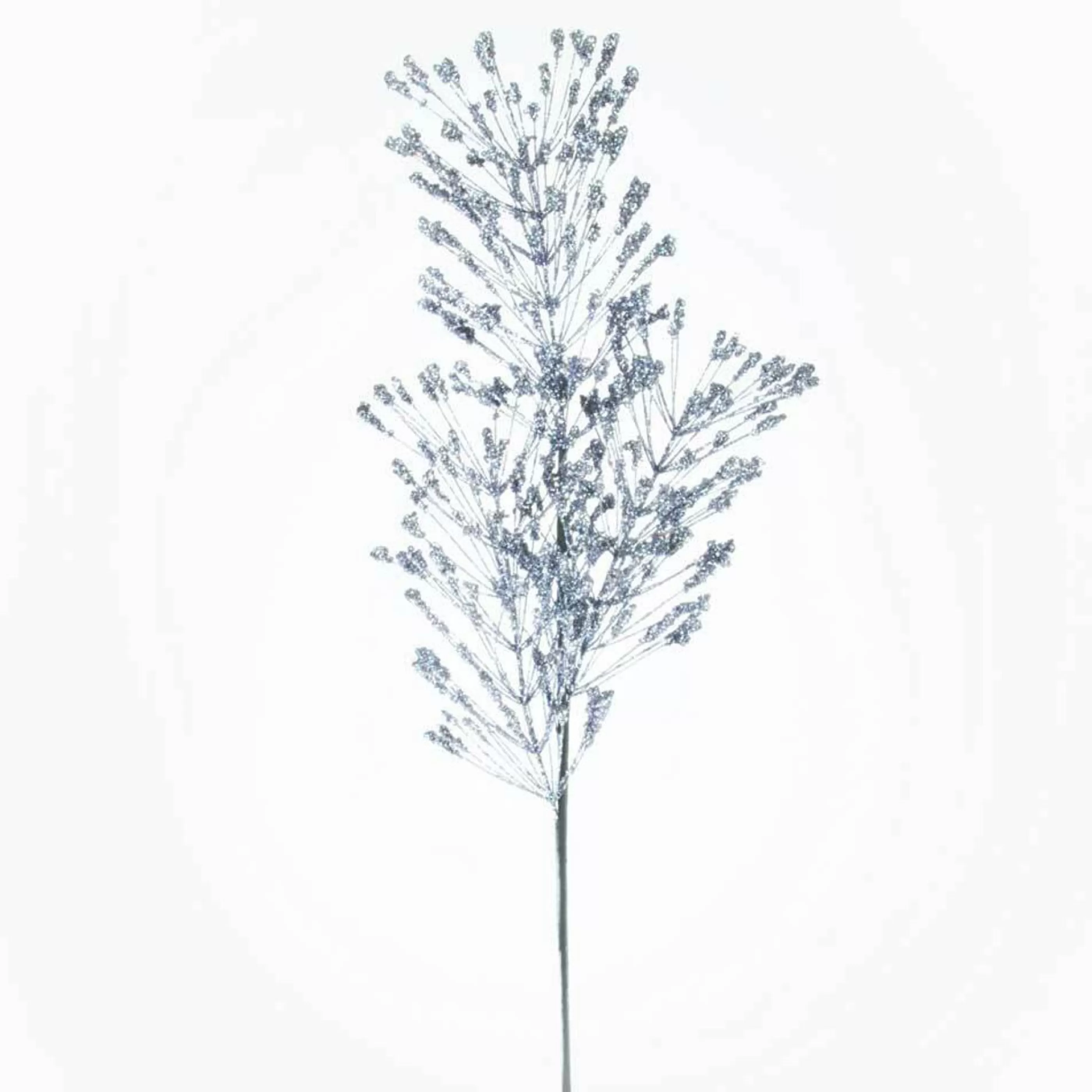 * Floristry | Silver Glitter Needle Spray - 75Cm