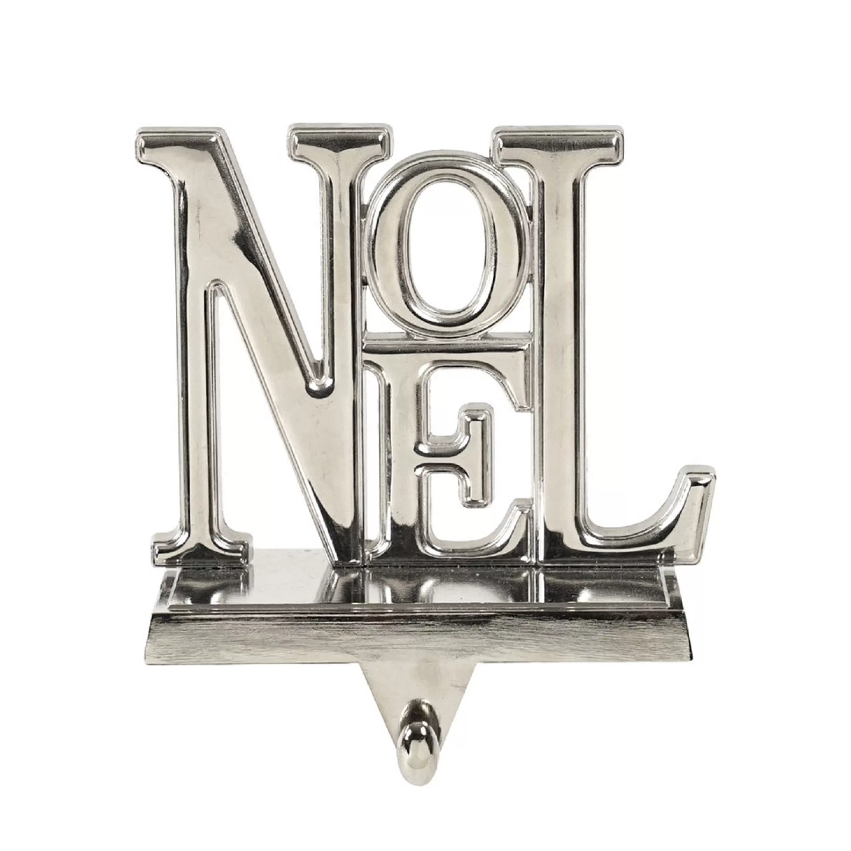 Discount * Silver Metal Noel Stocking Holder - 15Cm