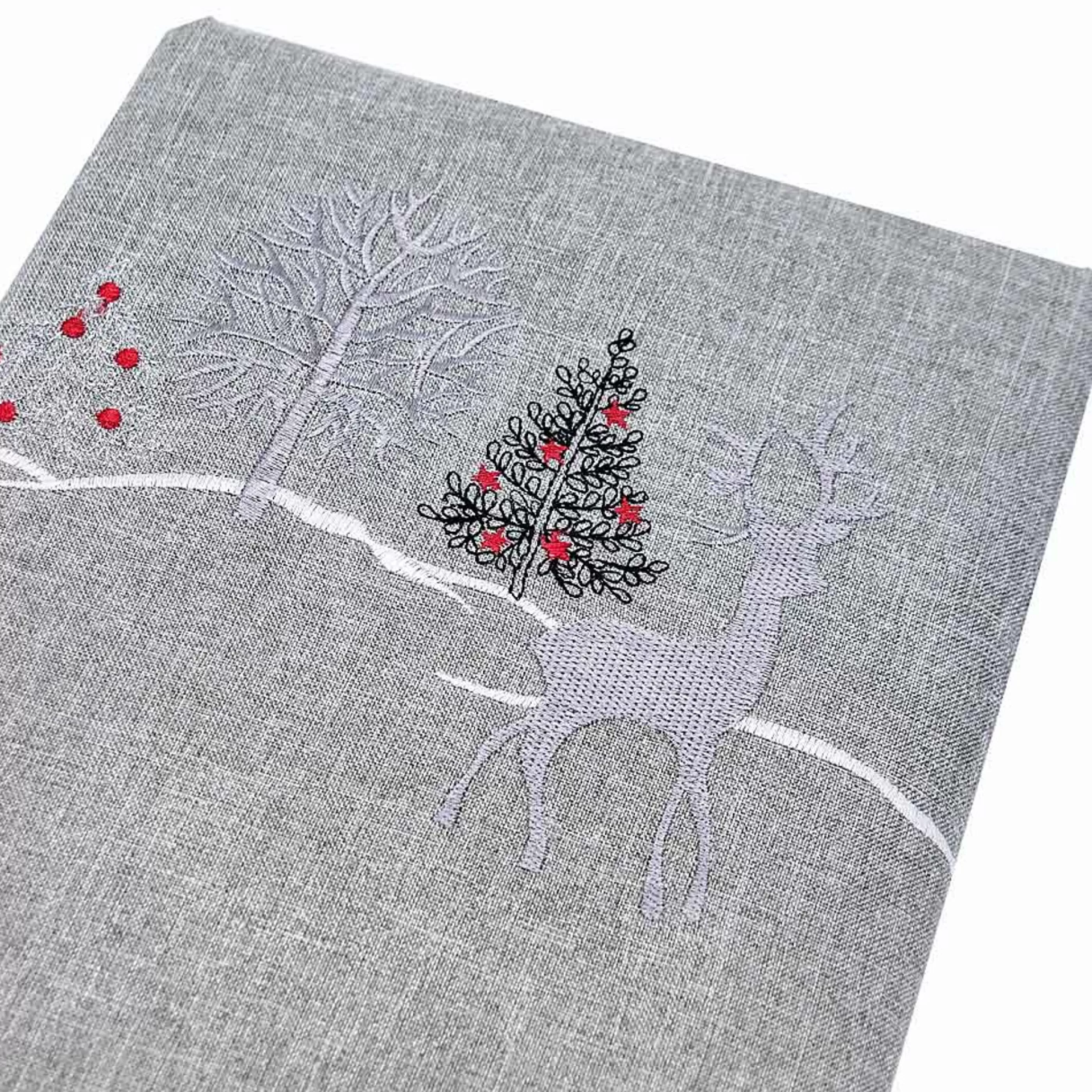 Online * Silver Regal Reindeer Tablecloth - 225Cm