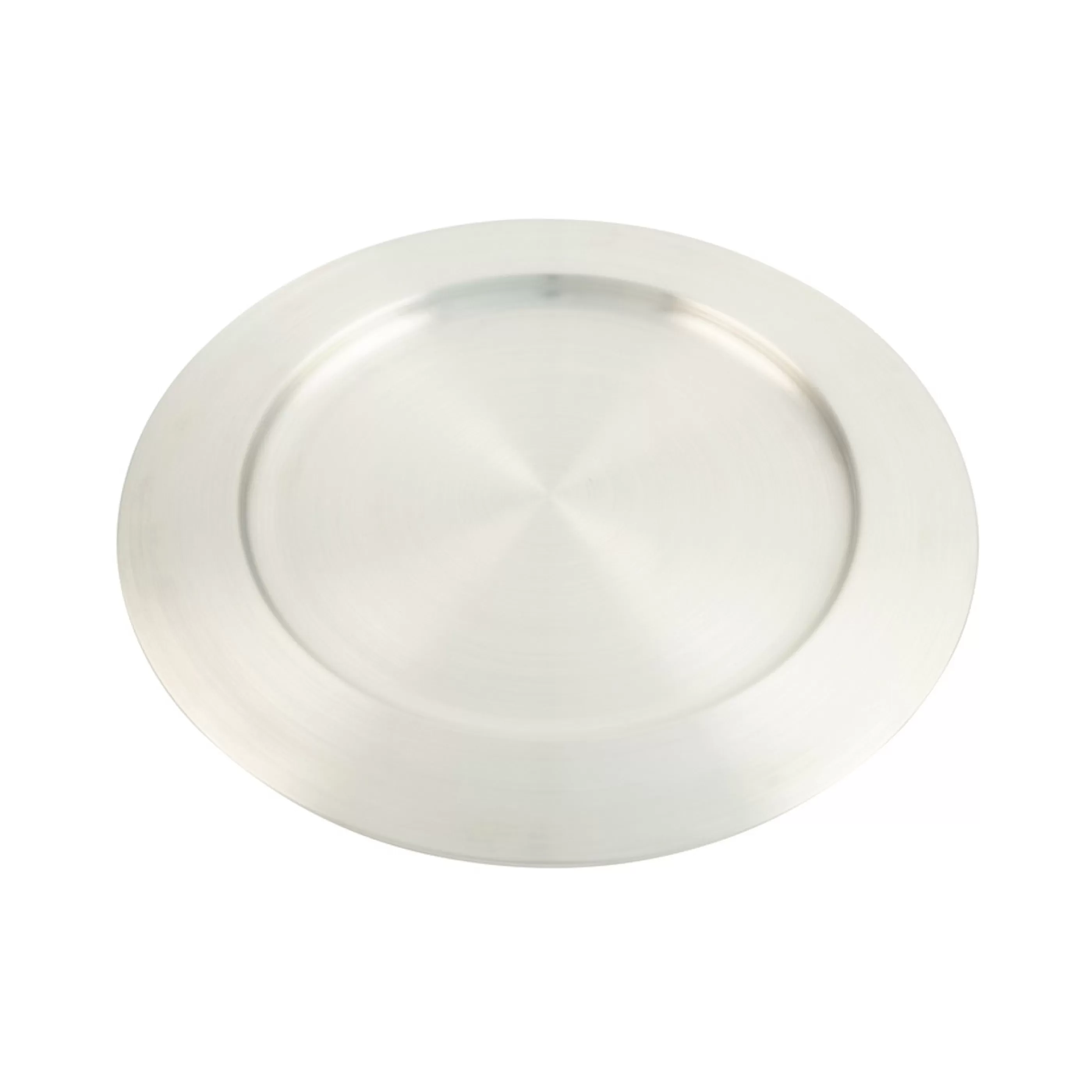 Online * Silver Stainless Steel Charger Plate - 33Cm