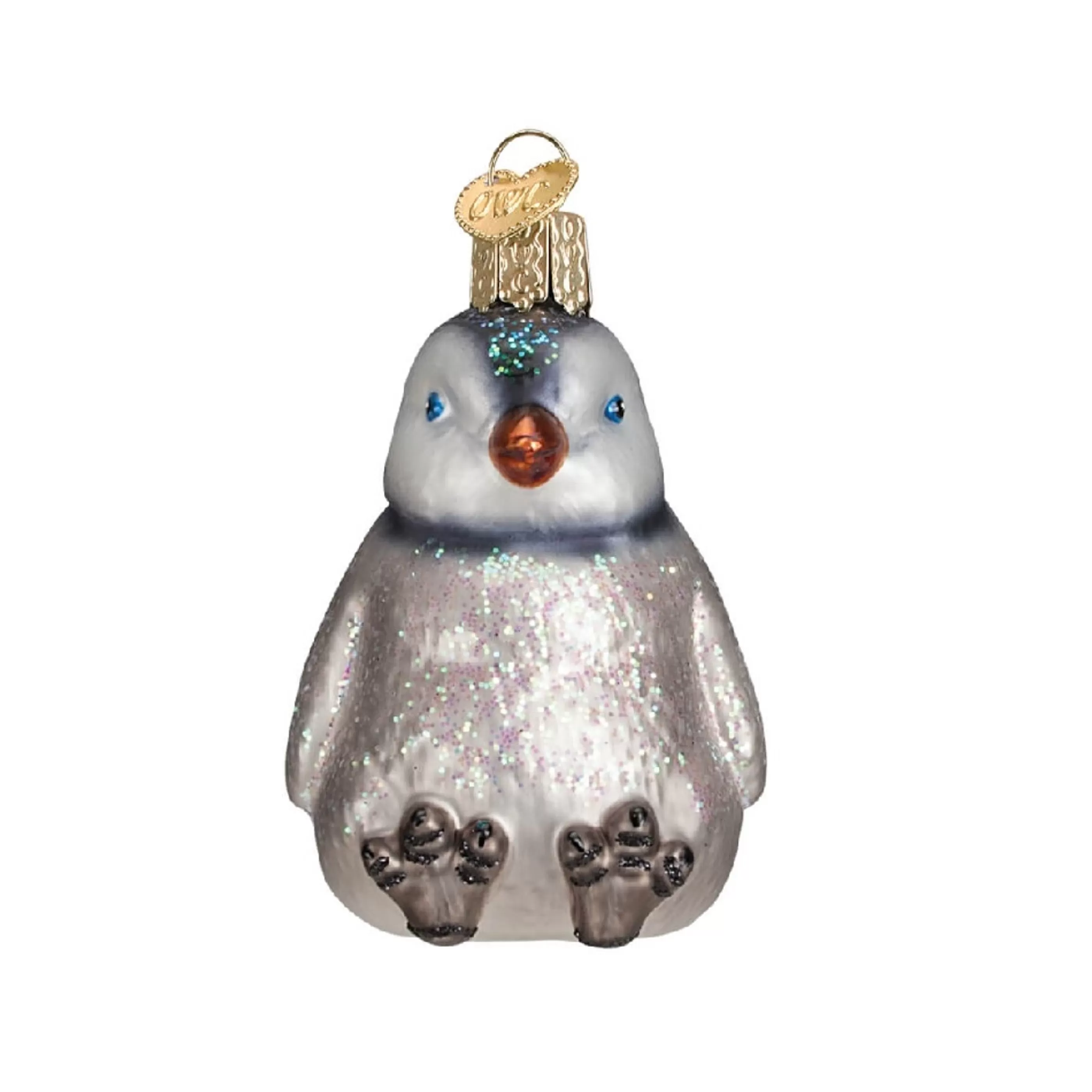 Old World Christmas Glass Glass Ornaments | Sitting Penguin Chick Glass Ornament - 7.5Cm