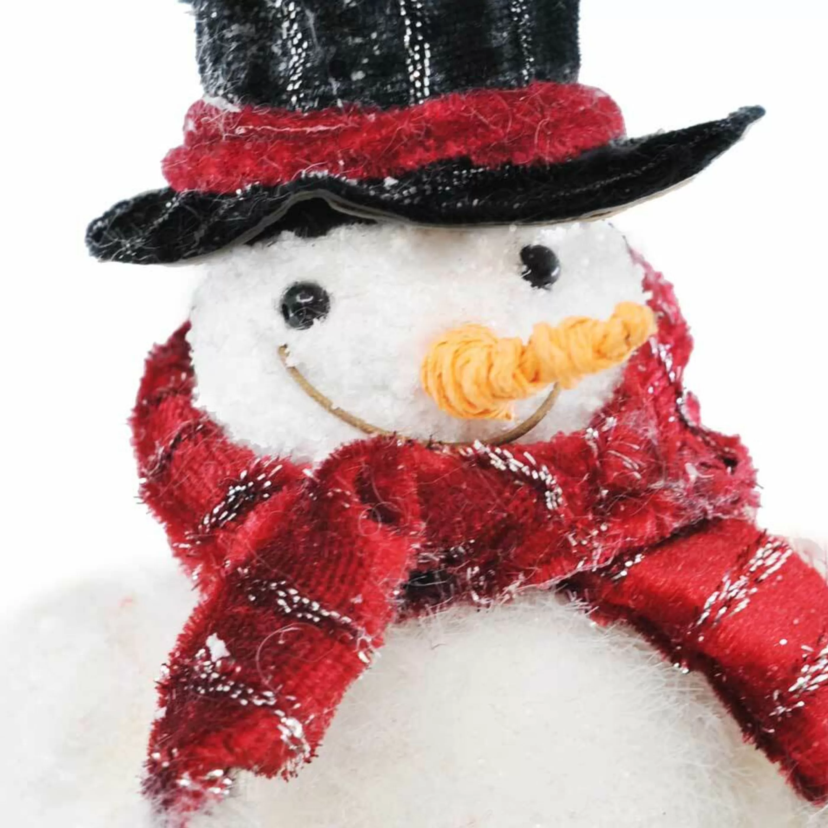 * Table Top Decorations | Sitting Snowman With Long Legs - 26Cm