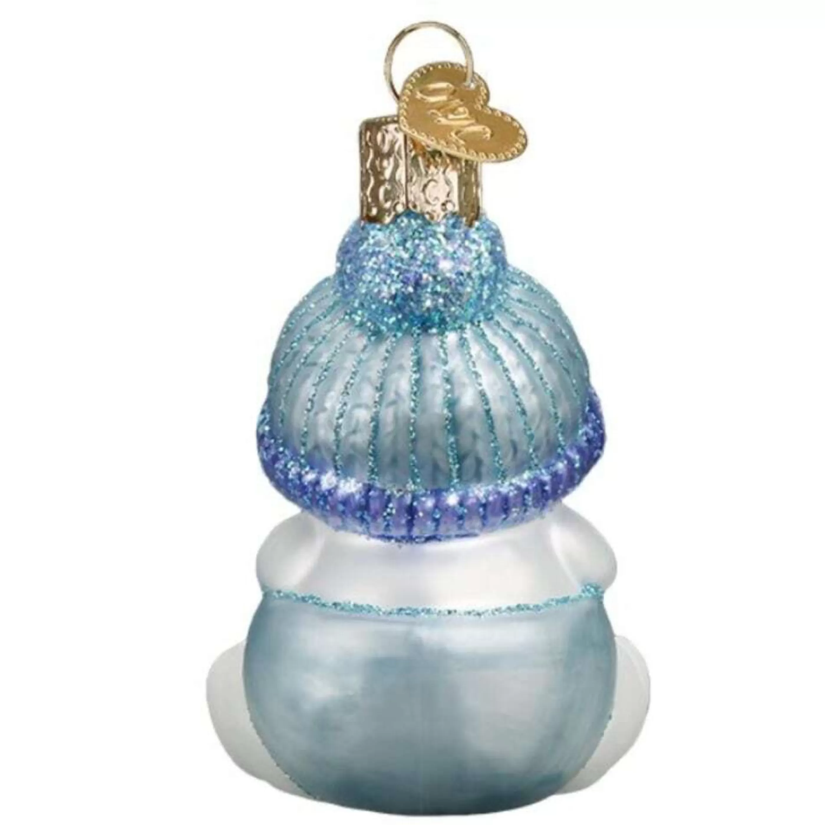 Old World Christmas Glass Hanging Christmas Ornaments | Snow Baby Boy Glass Ornament - 7.5Cm