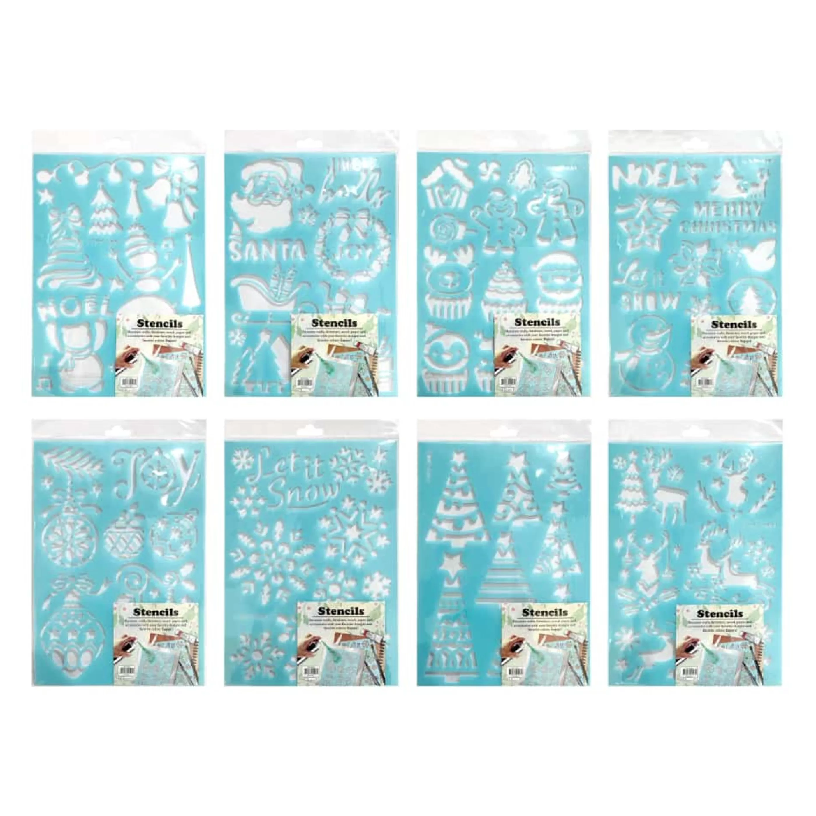 * Wall Signs & Decorations | Snow Spray Stencil Plastic (8 Styles)