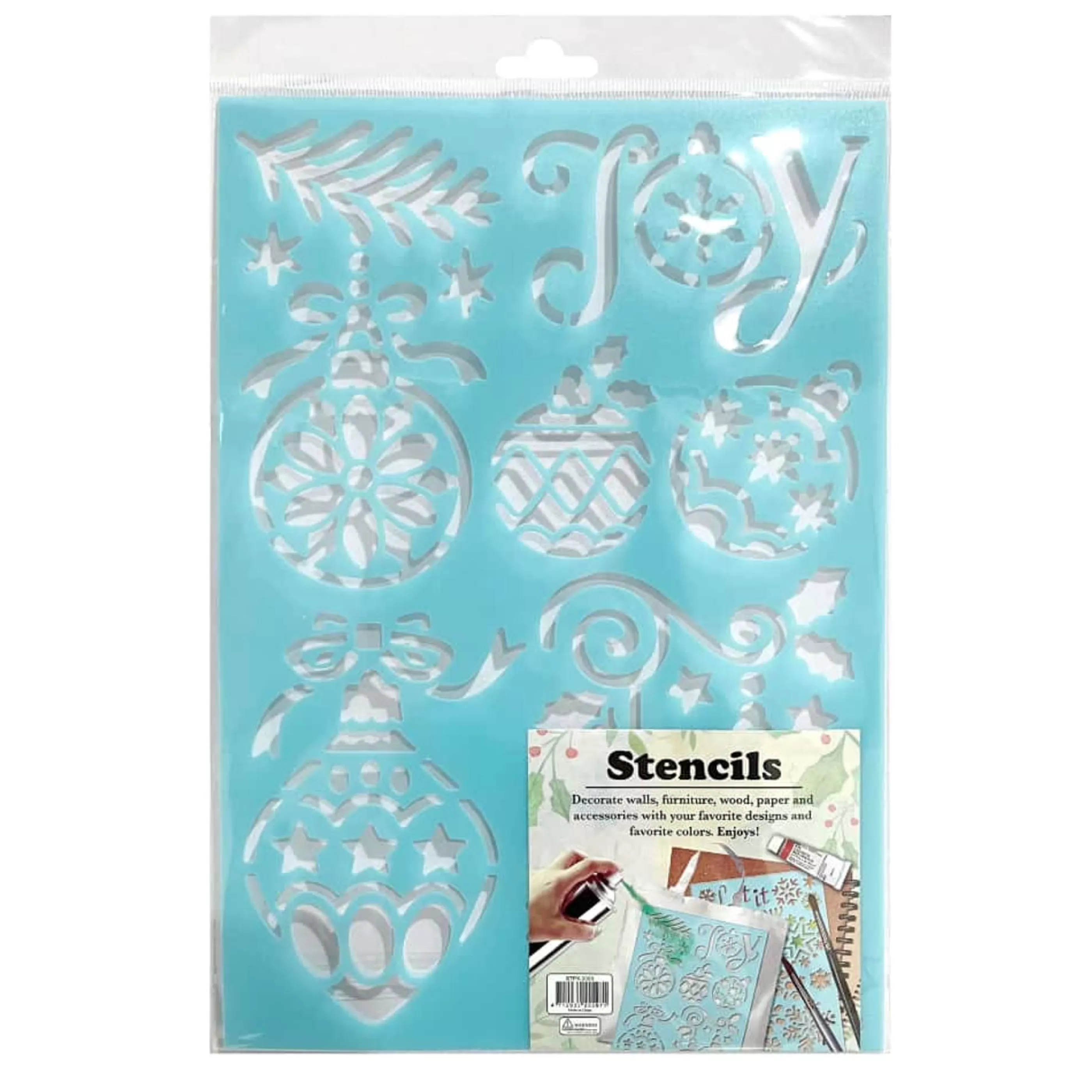 * Wall Signs & Decorations | Snow Spray Stencil Plastic (8 Styles)