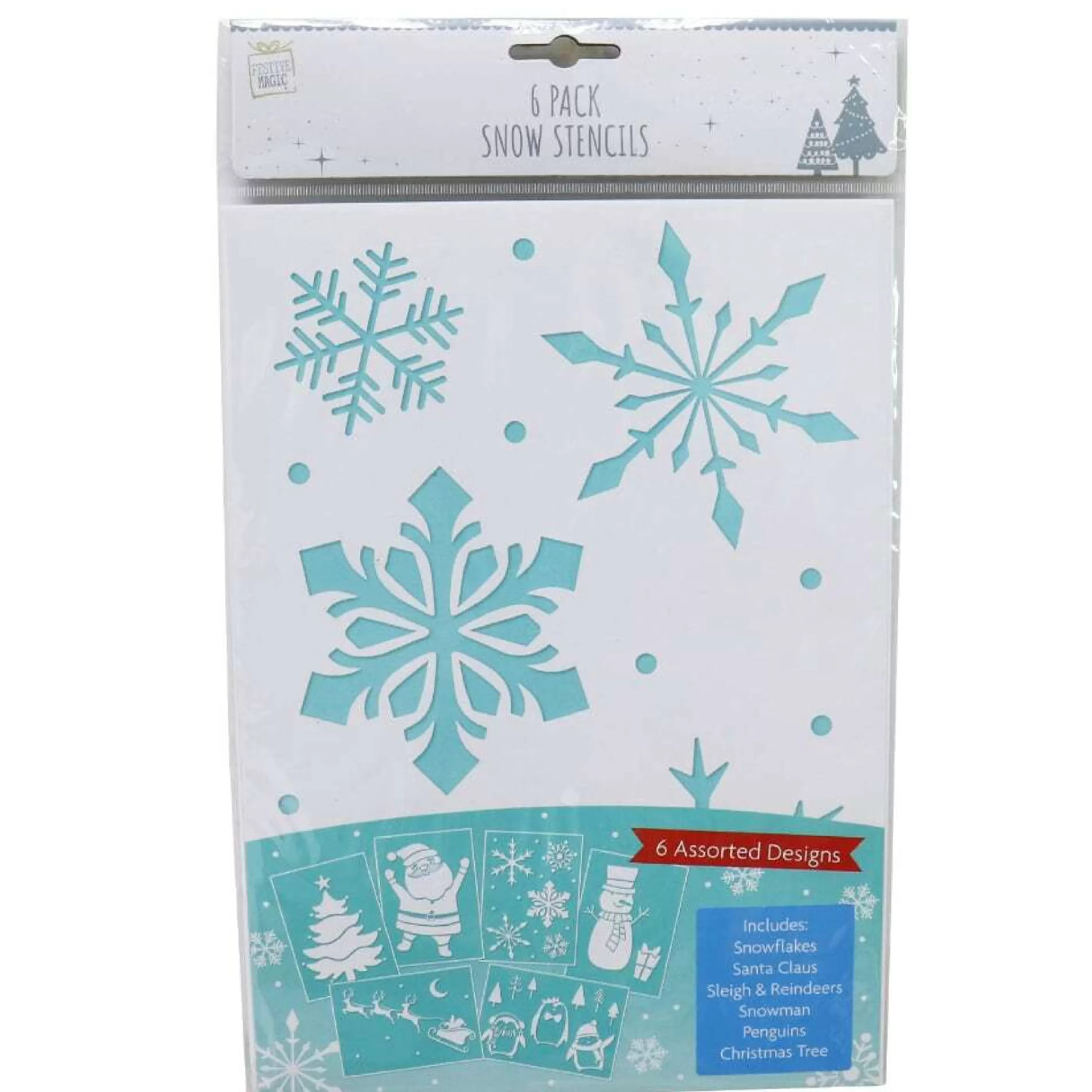 Cheap * Snow Spray Stencils (6 Piece)