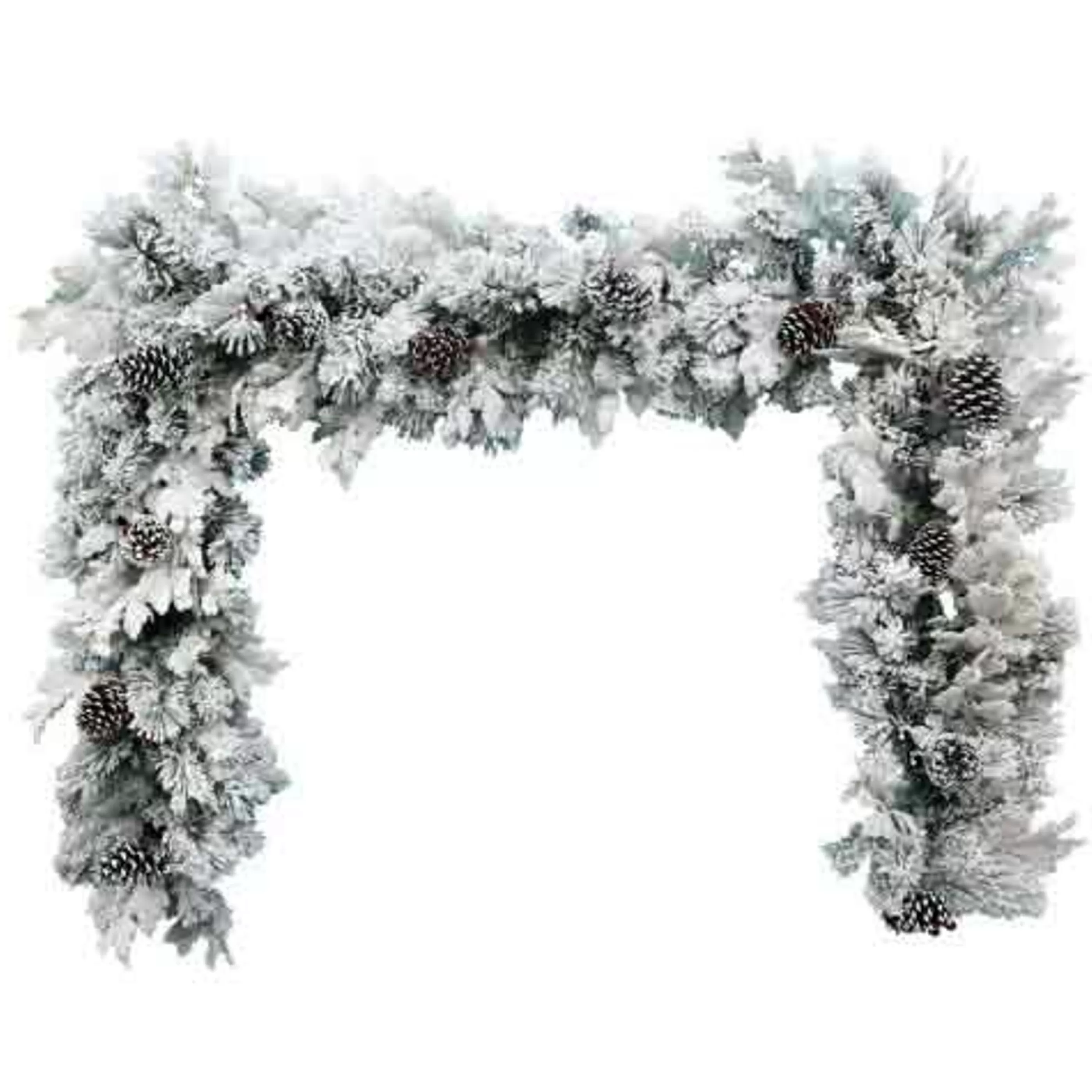 * Garlands | Snowy Pine Needle Garland - 270Cm