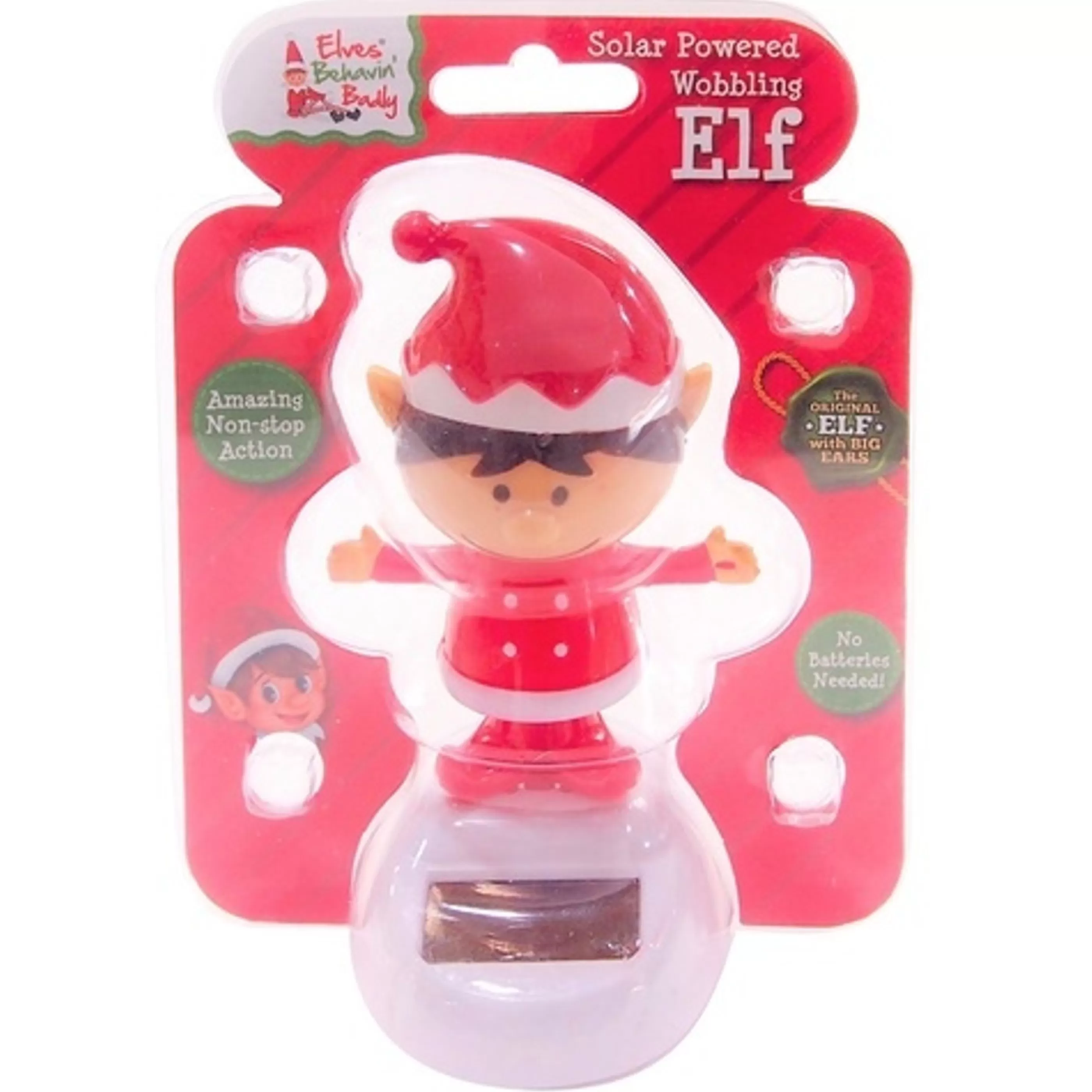 Clearance * Solar Dancing Christmas Elf - 11Cm