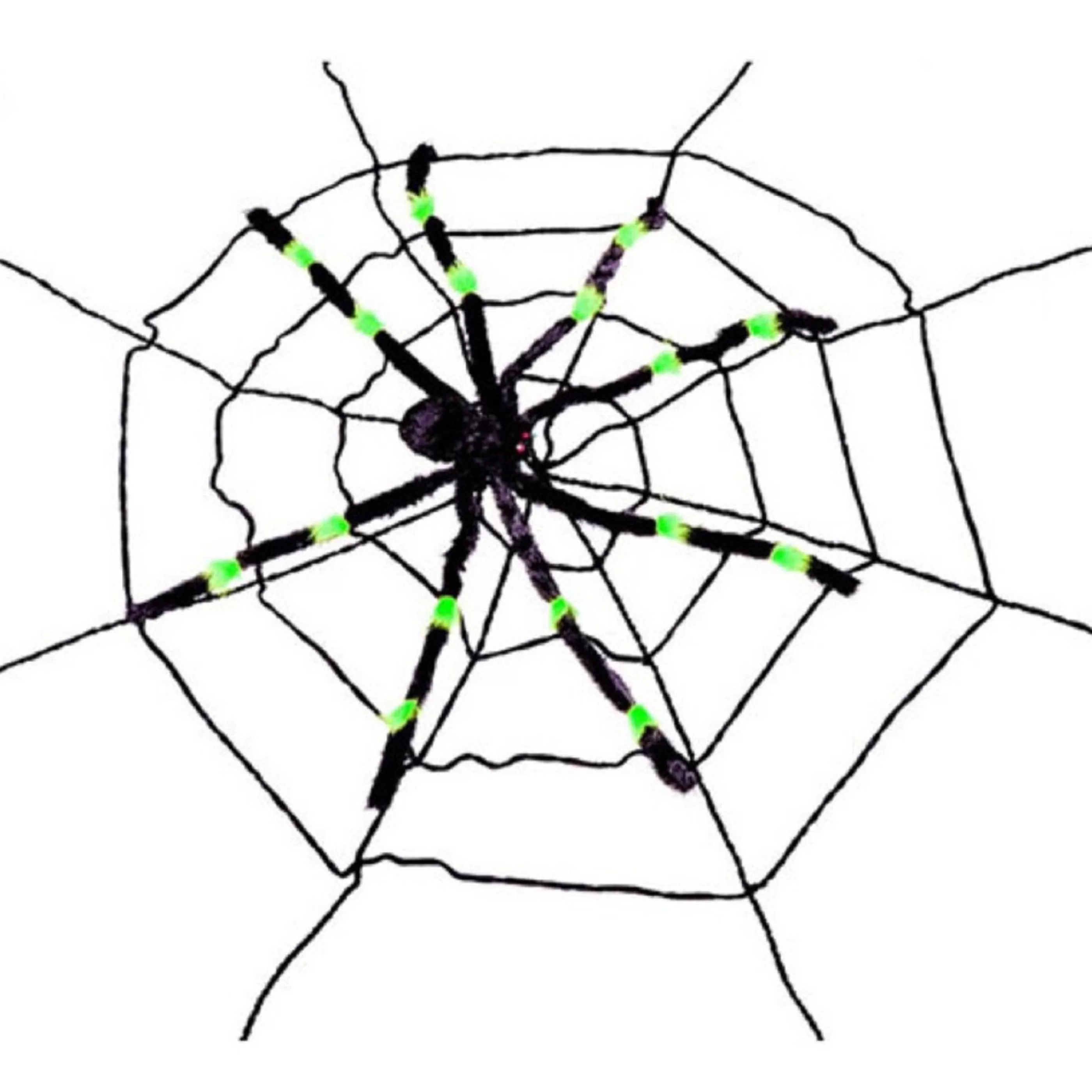 Hot Witches of Halloween Spider Web With Neon Spider - 2M