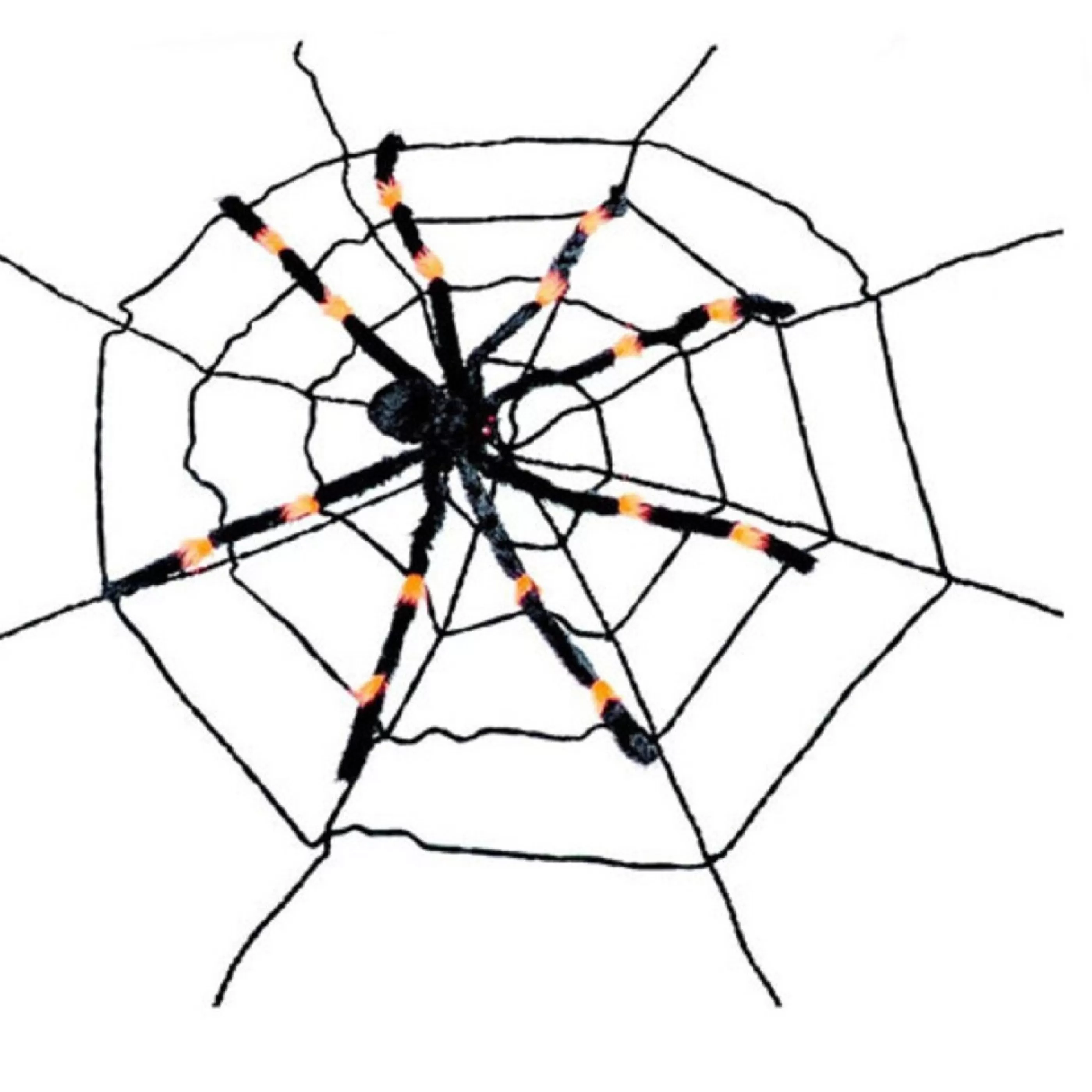 Hot Witches of Halloween Spider Web With Neon Spider - 2M