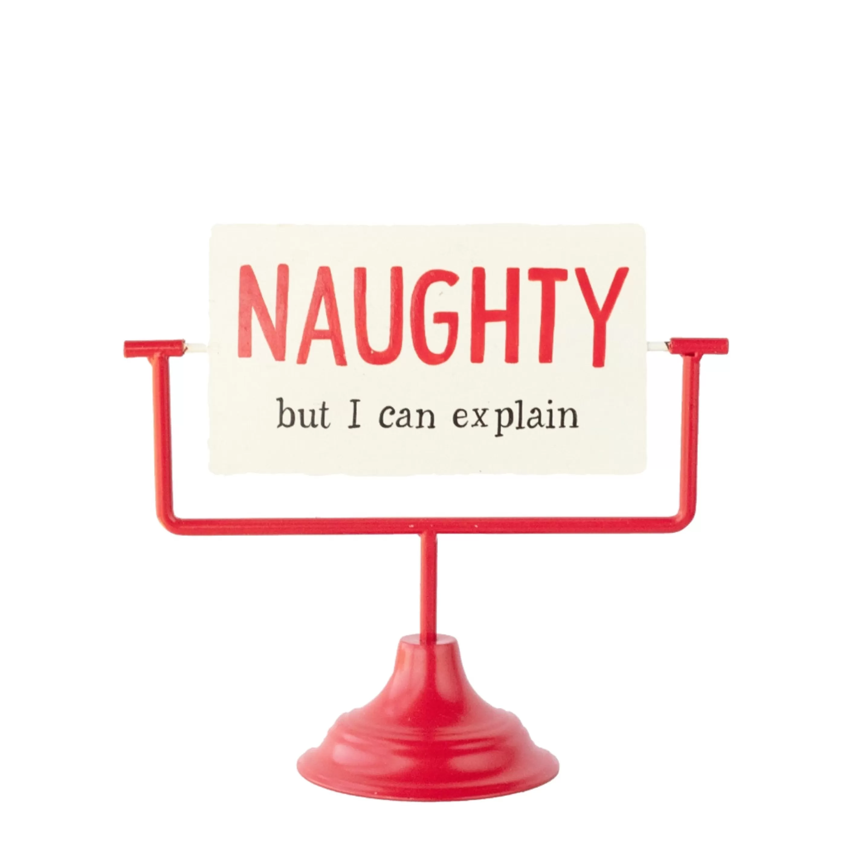 * Table Top Decorations | Spinning Table Top Naughty Nice Piece