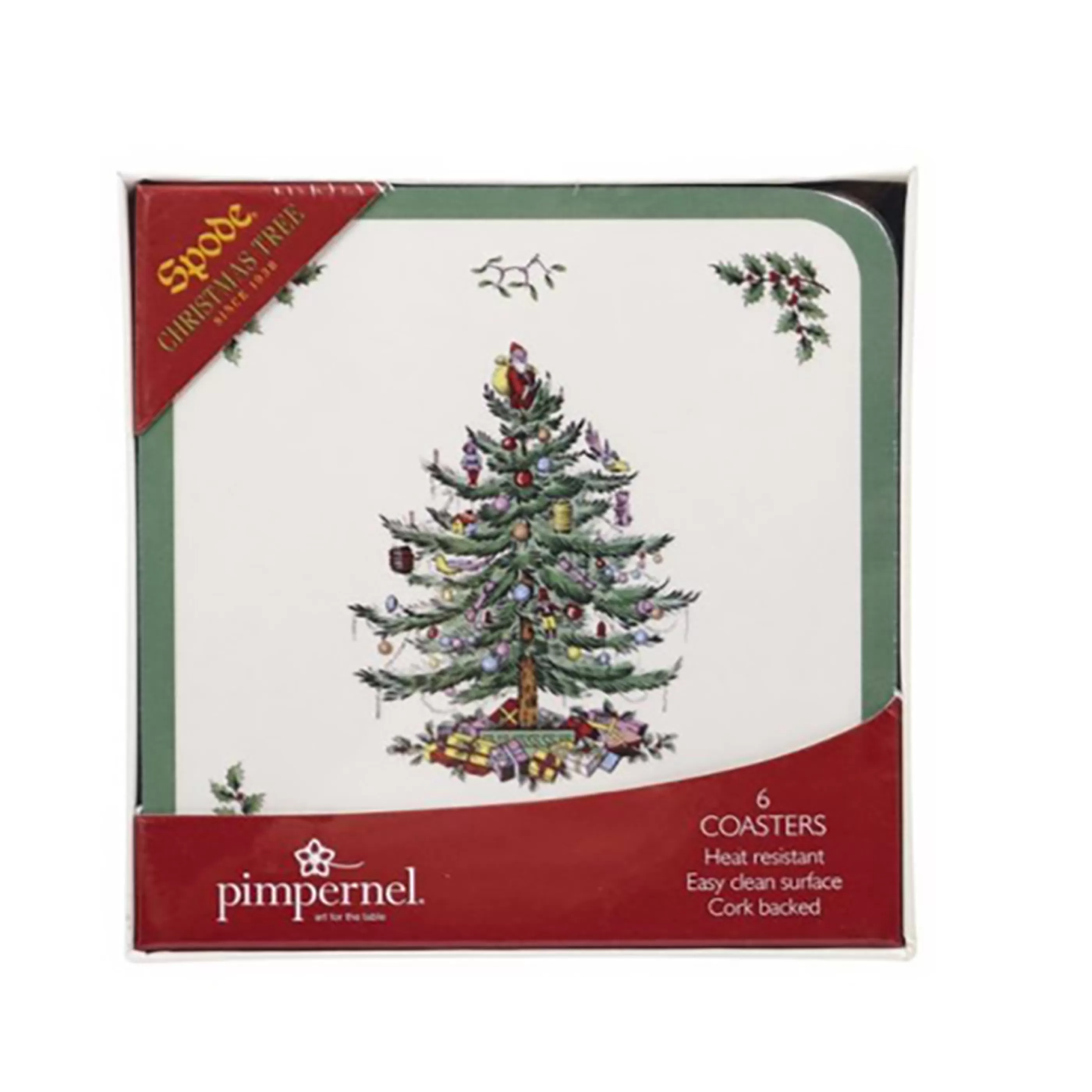 Discount Spode Christmas Tree Coasters (Set Of 6)