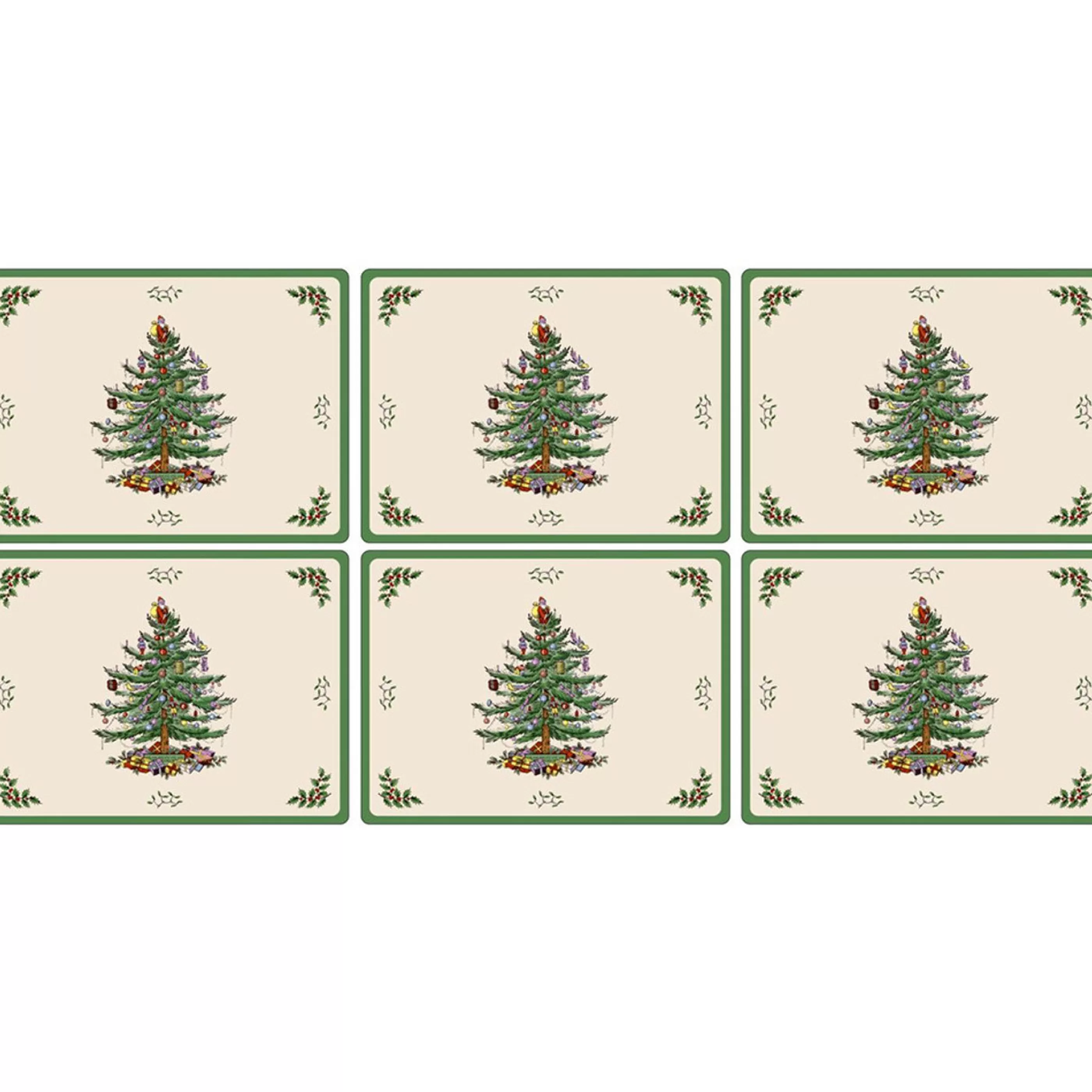 Cheap Spode Christmas Tree Place Mats (Set Of 6) - 30.5Cm