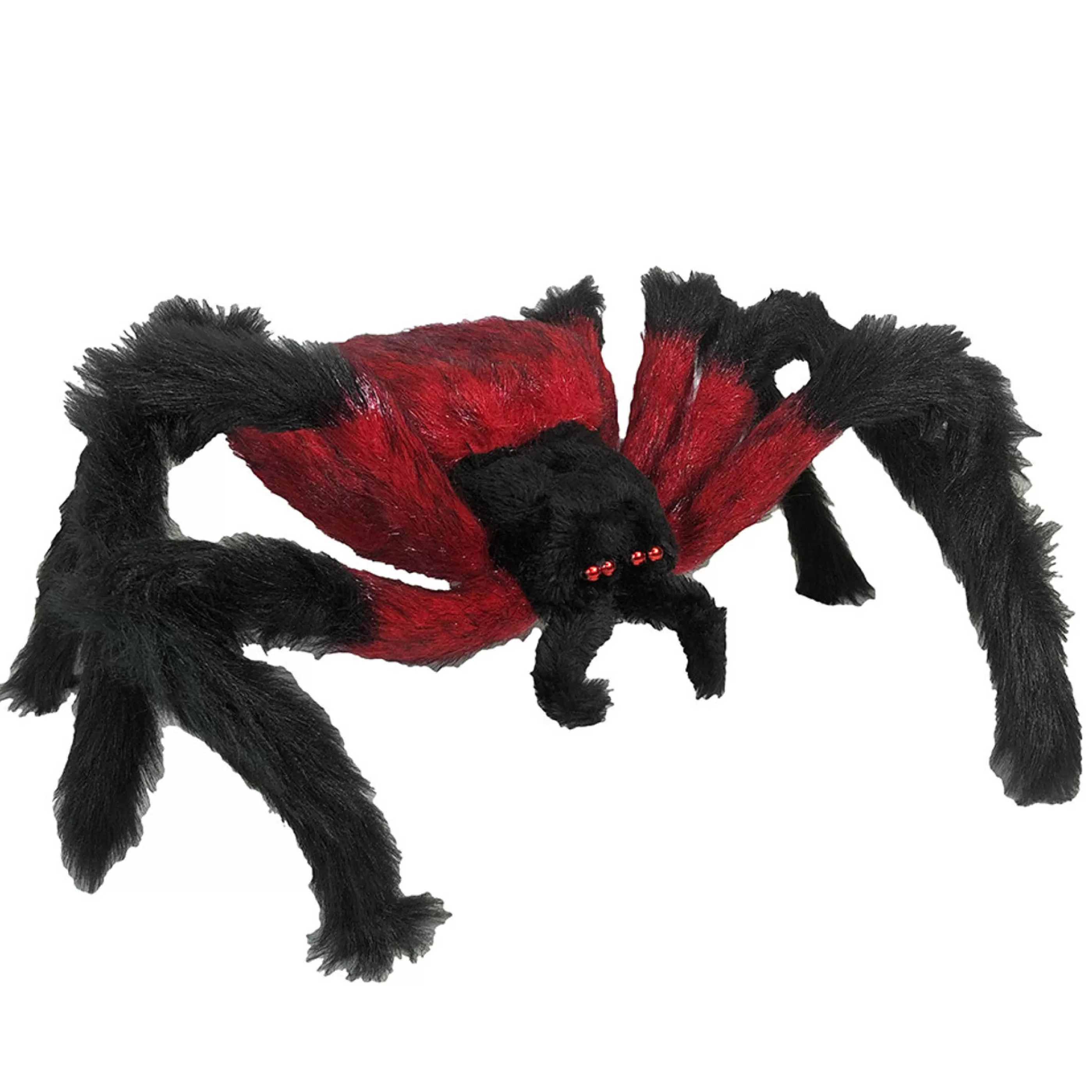 Best Witches of Halloween Spooky Red And Black Hairy Spider - 75Cm