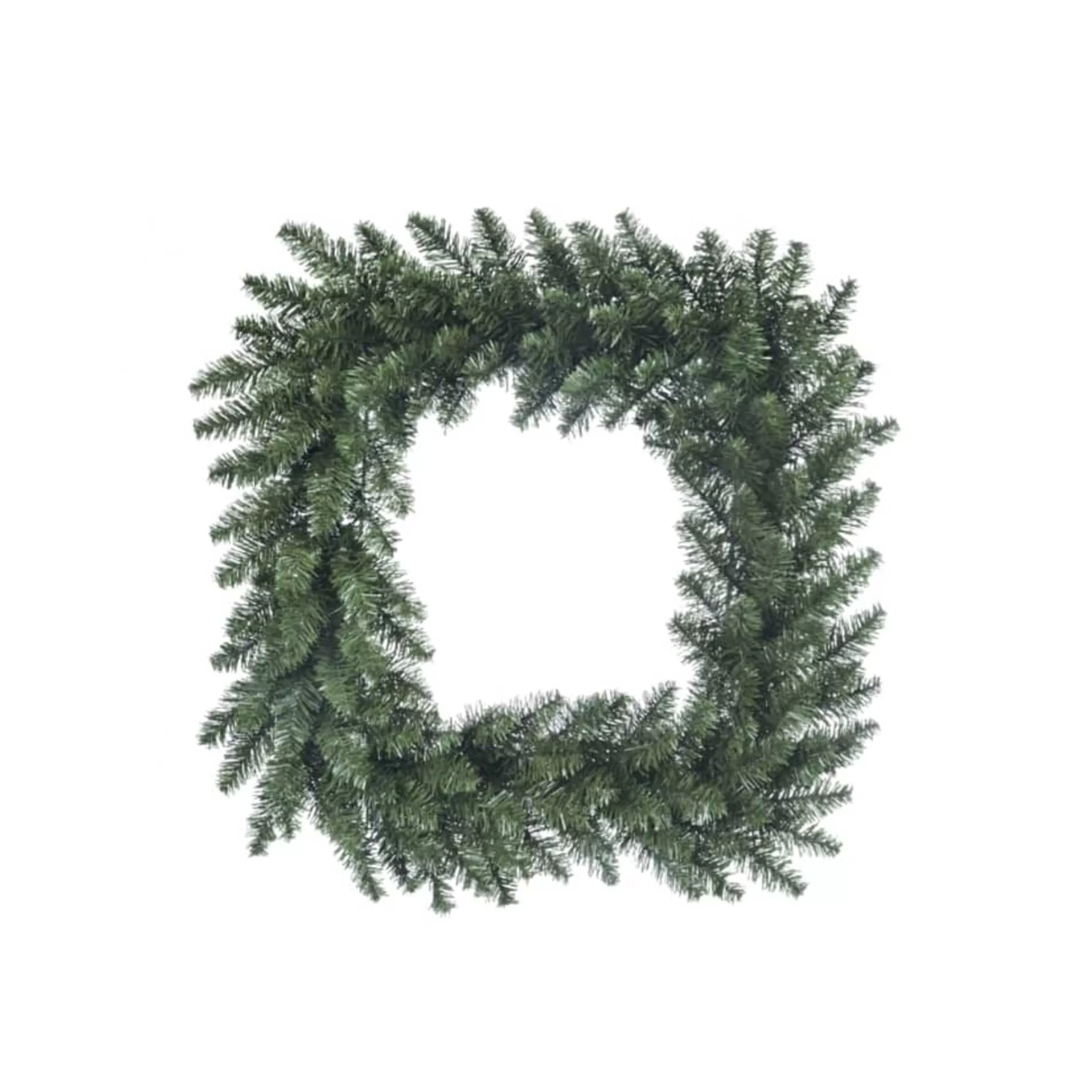 Black Box Trees Wreaths | Square Green Memphis Spruce Wreath - 58Cm