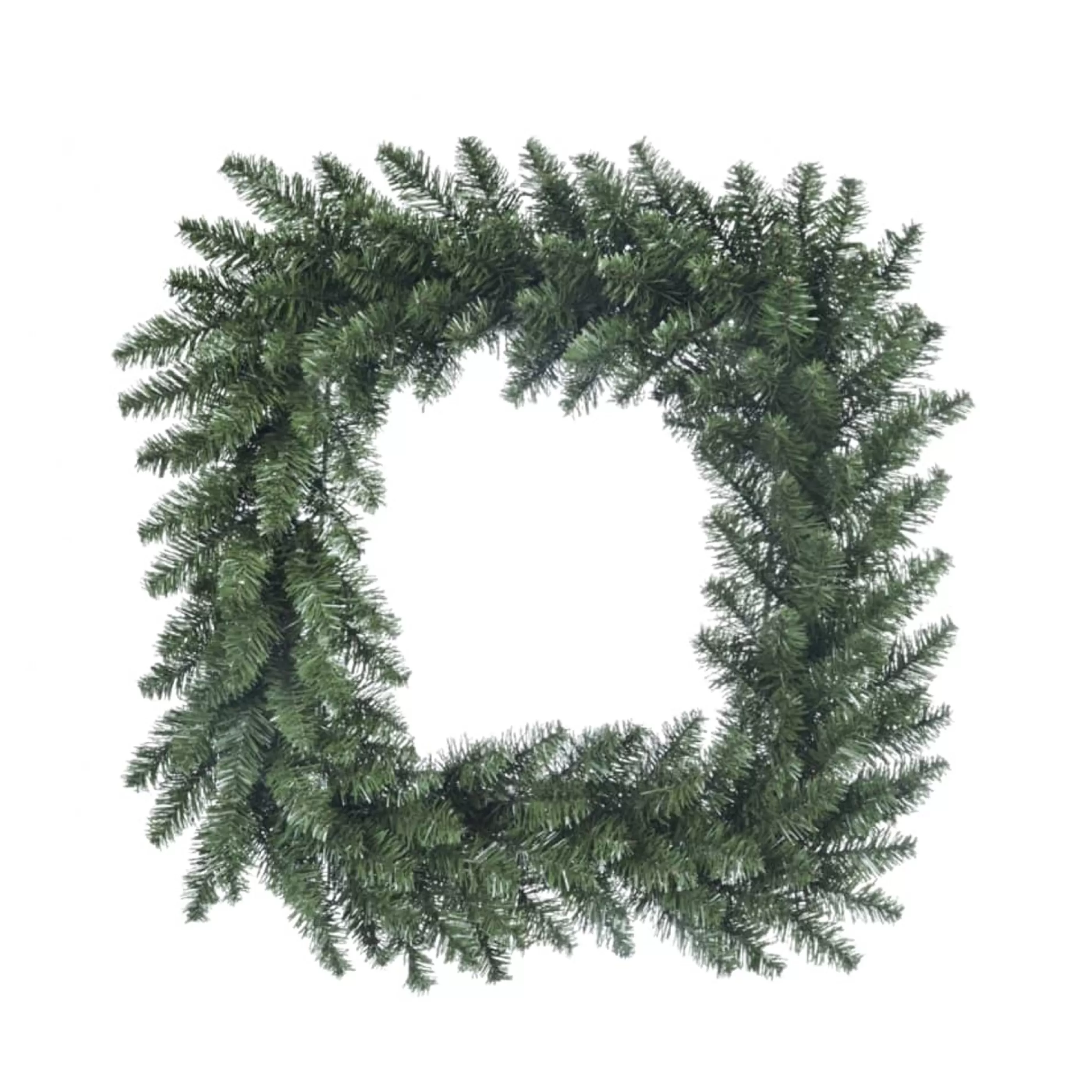 Black Box Trees Wreaths | Square Green Memphis Spruce Wreath - 90Cm