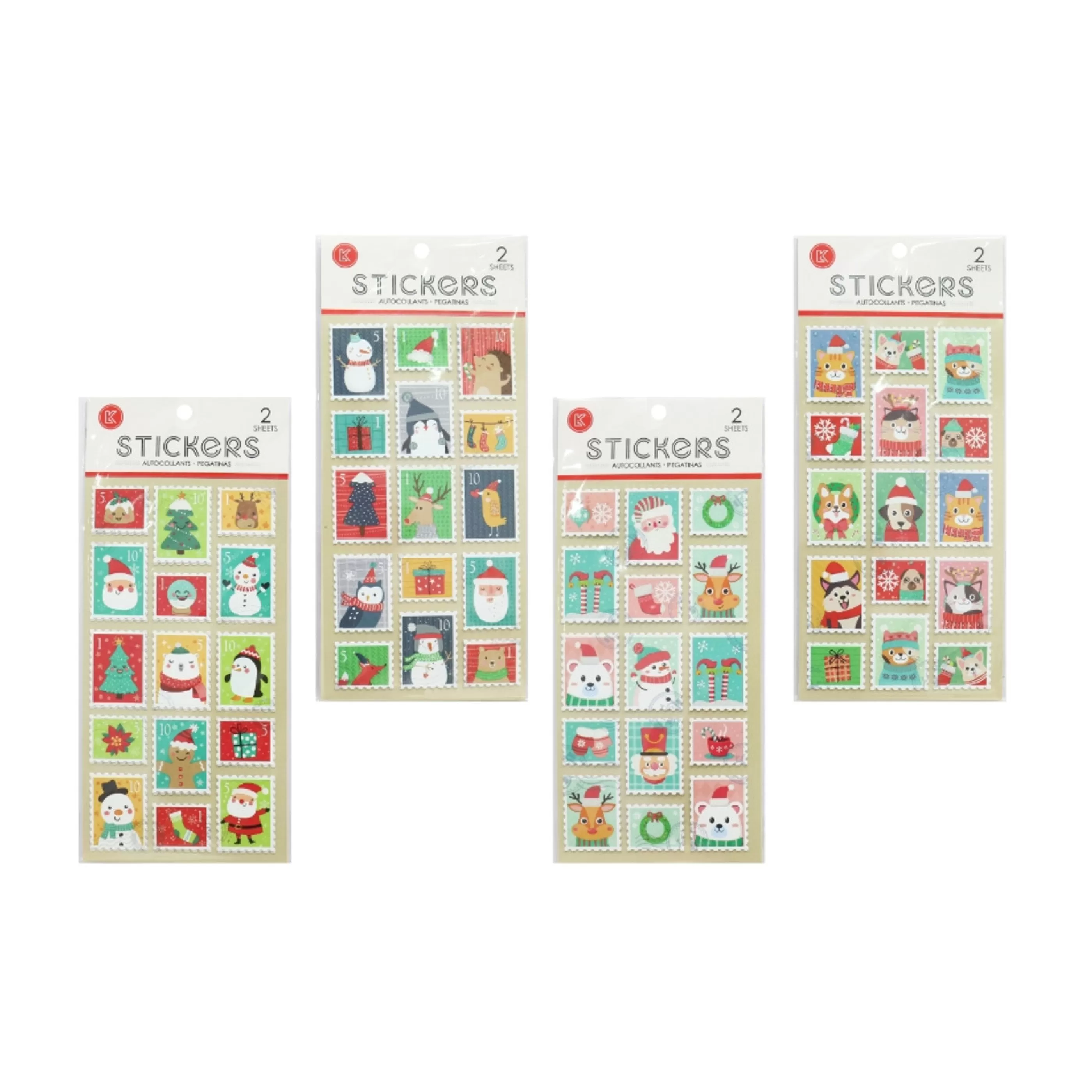 Best * Stamp Stickers 2 Sheets (4 Styles)