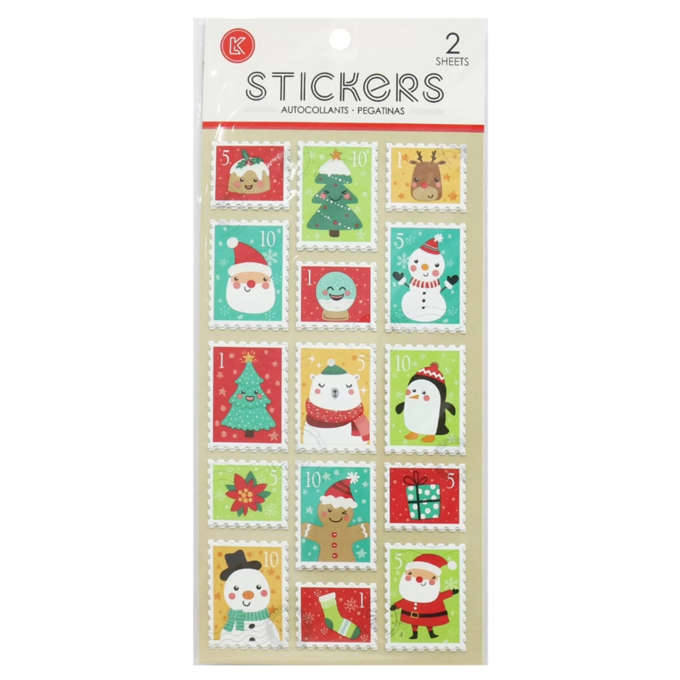 Best * Stamp Stickers 2 Sheets (4 Styles)