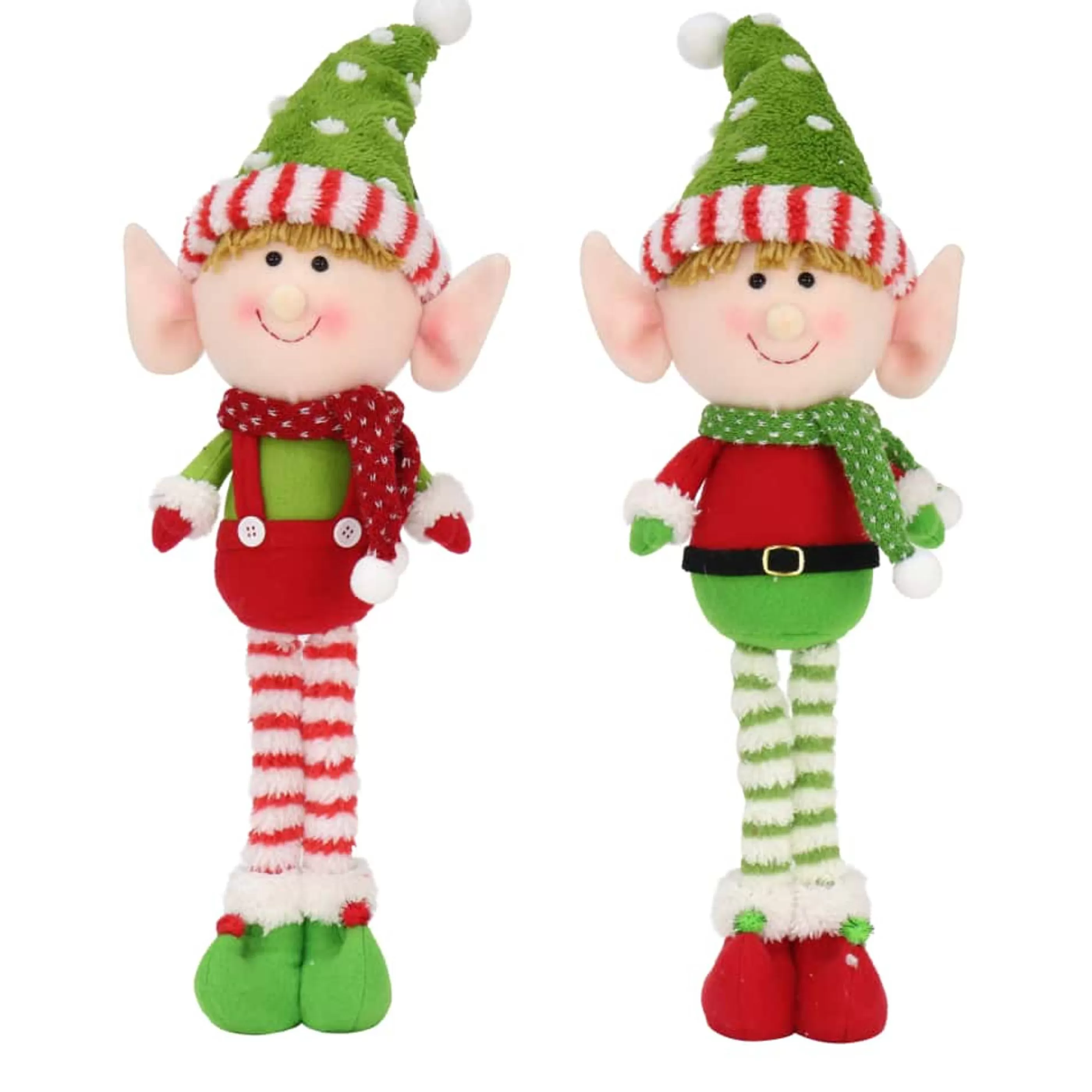 Shop * Standing Christmas Elf With Big Head (2 Designs) - 55Cm