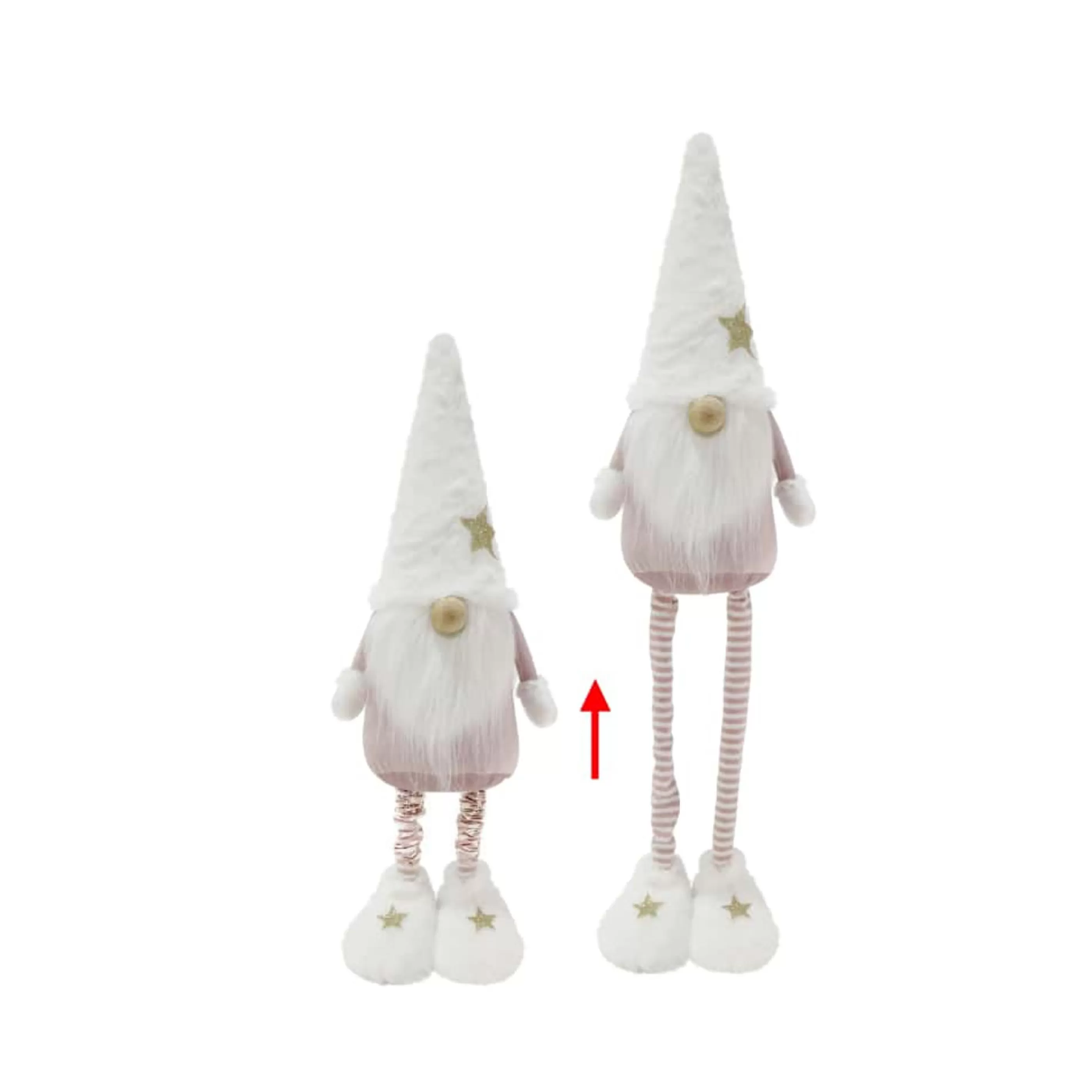 * Table Top Decorations | Standing Gnome Extendable (2 Colours) - 50-70Cm