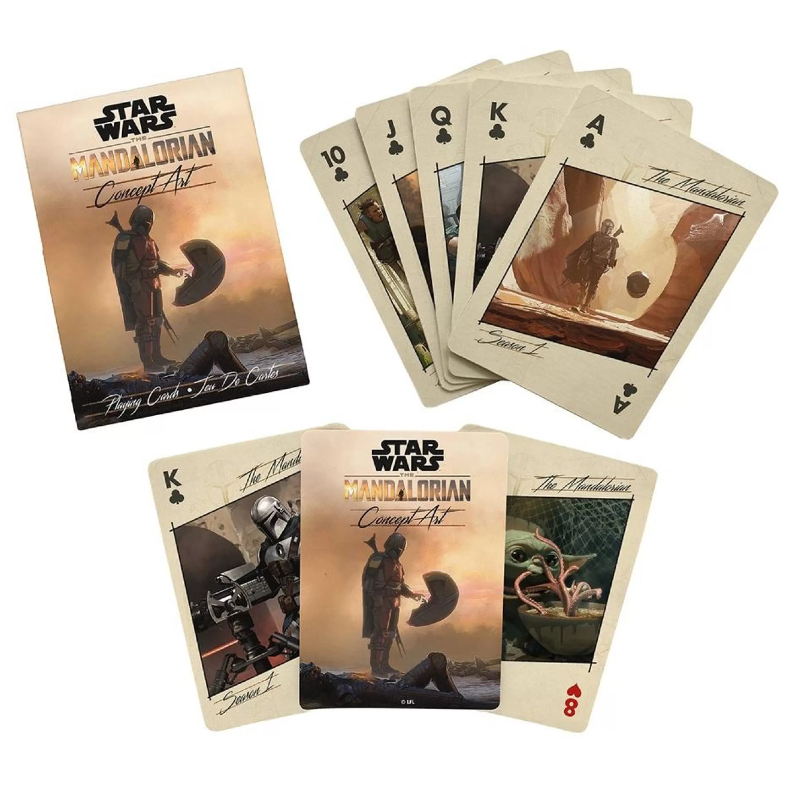 Cheap Disney Christmas Decorations Star Wars The Mandalorian Concept Art Playing Cards