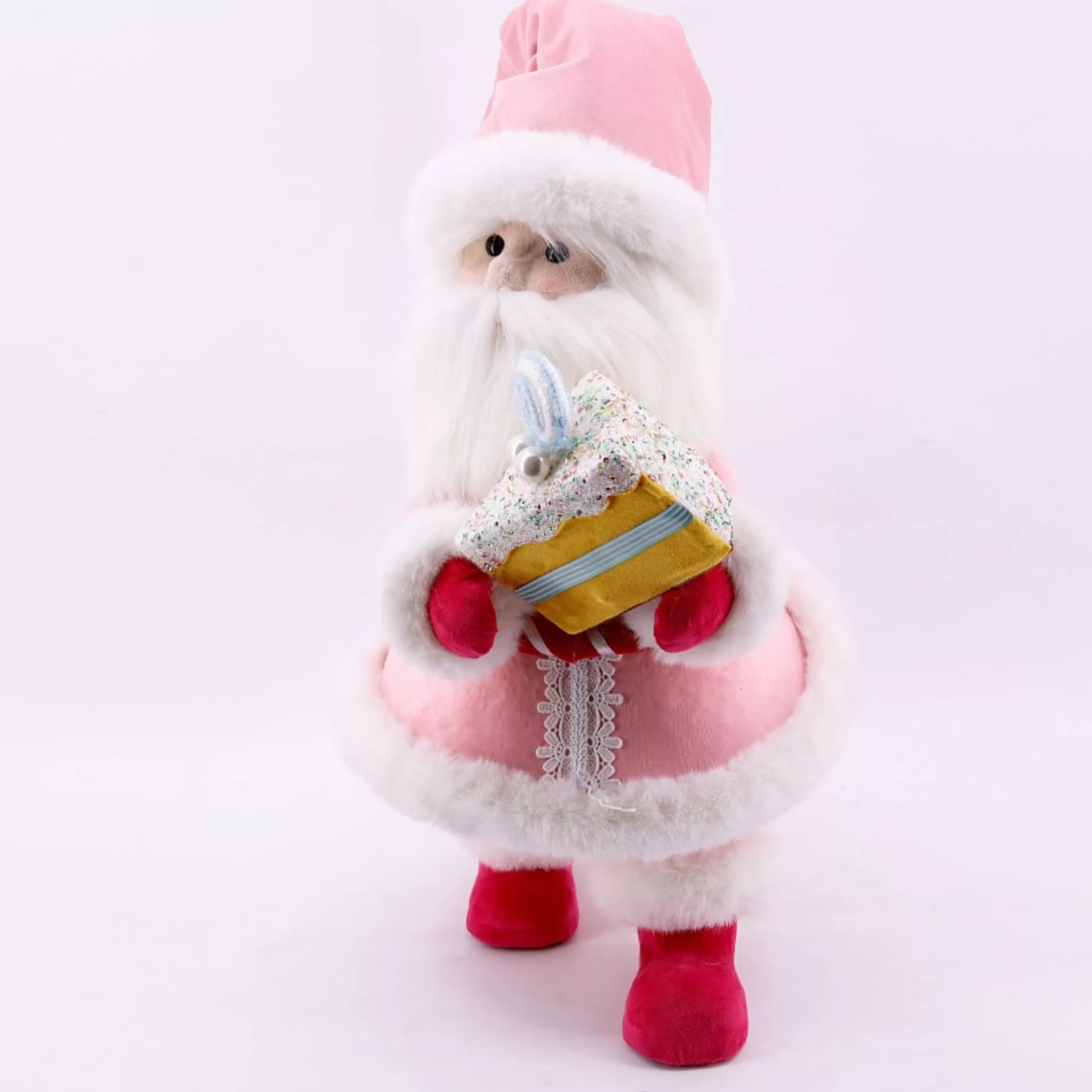 * Gingerbread Candy Christmas | Sweet Santa Claus With Cake Slice - 57Cm