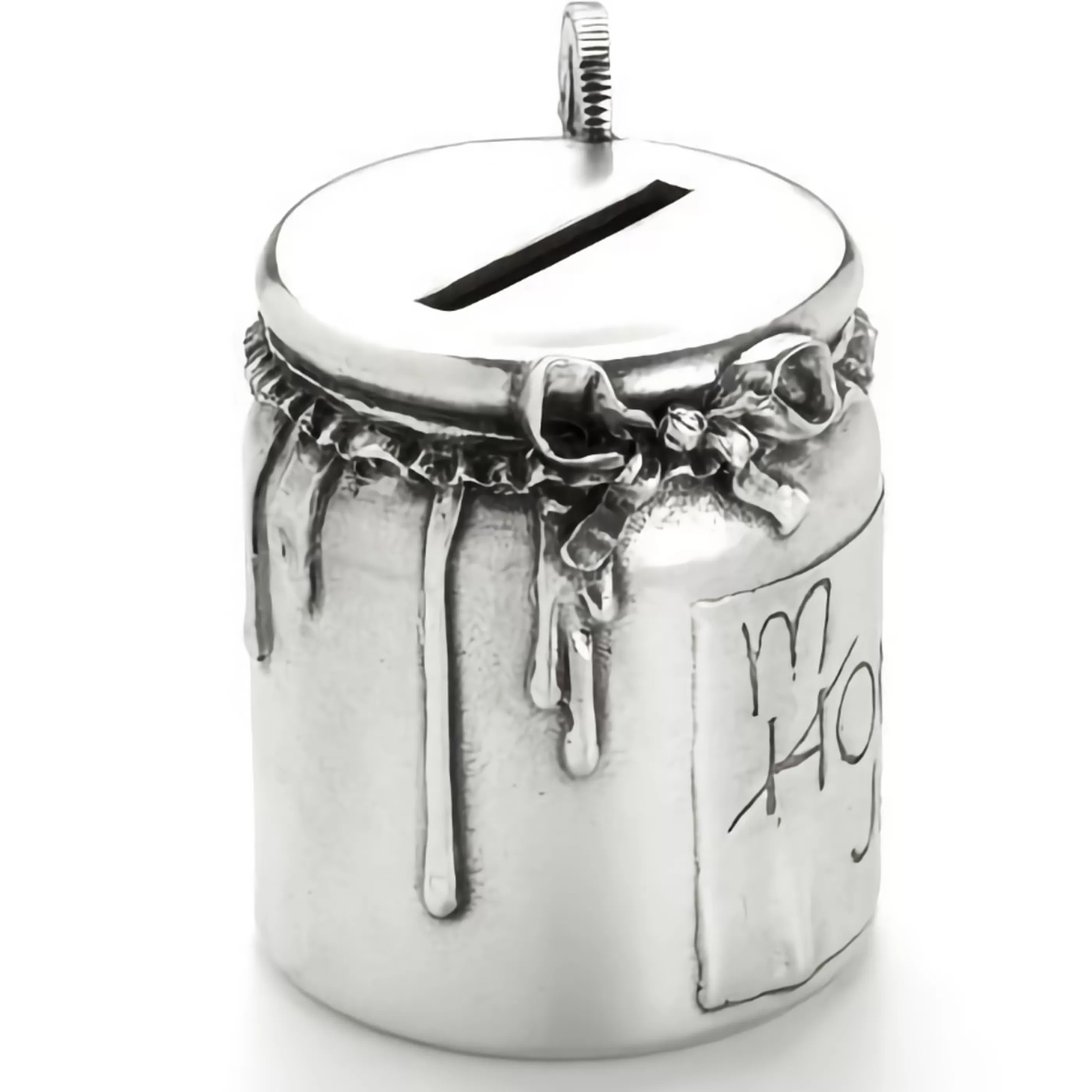 Royal Selangor Baby's First Christmas | Teddy Money Box Coin Jar - 7Cm