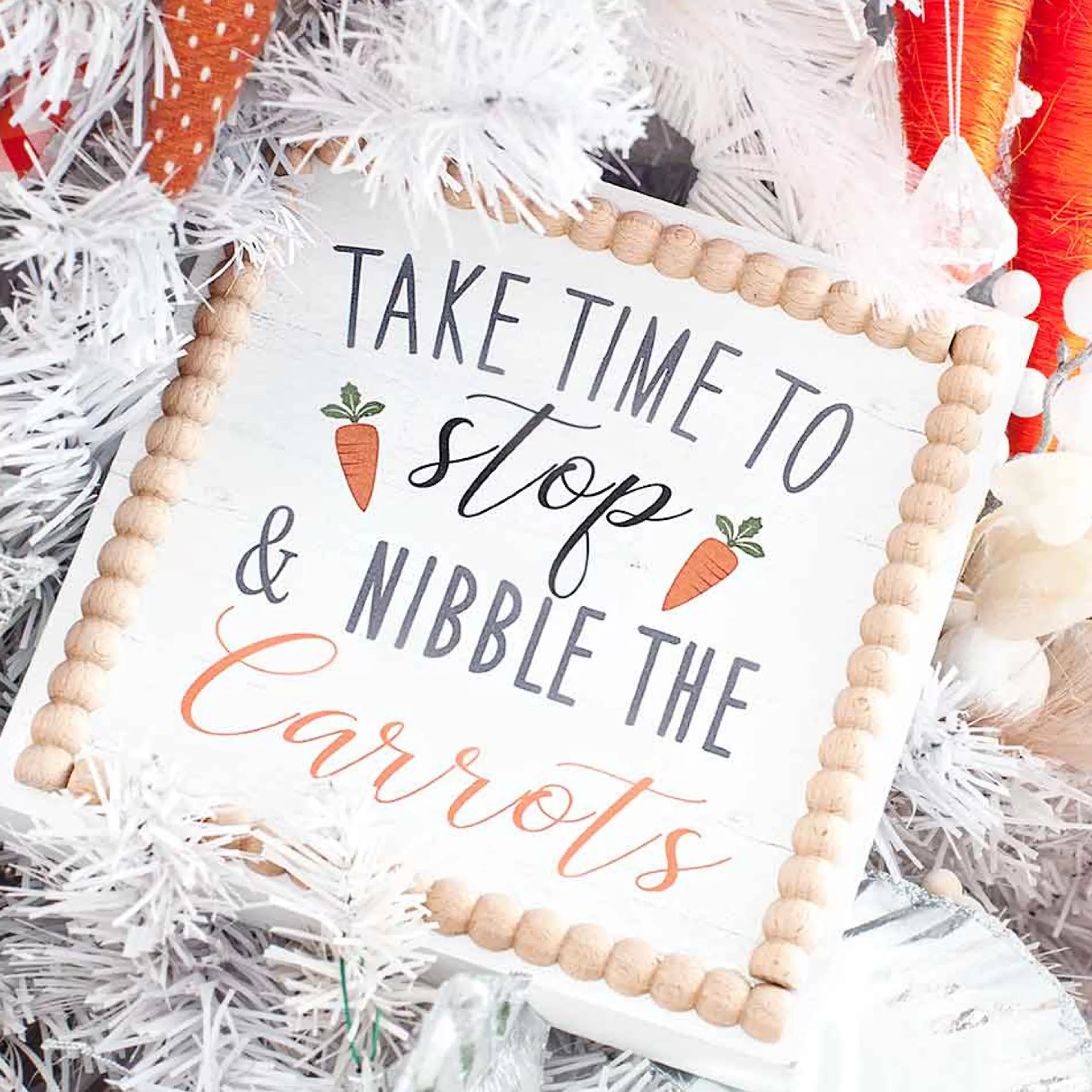 Best Easter Town Time To Nibble The Carrots Sign - 20Cm