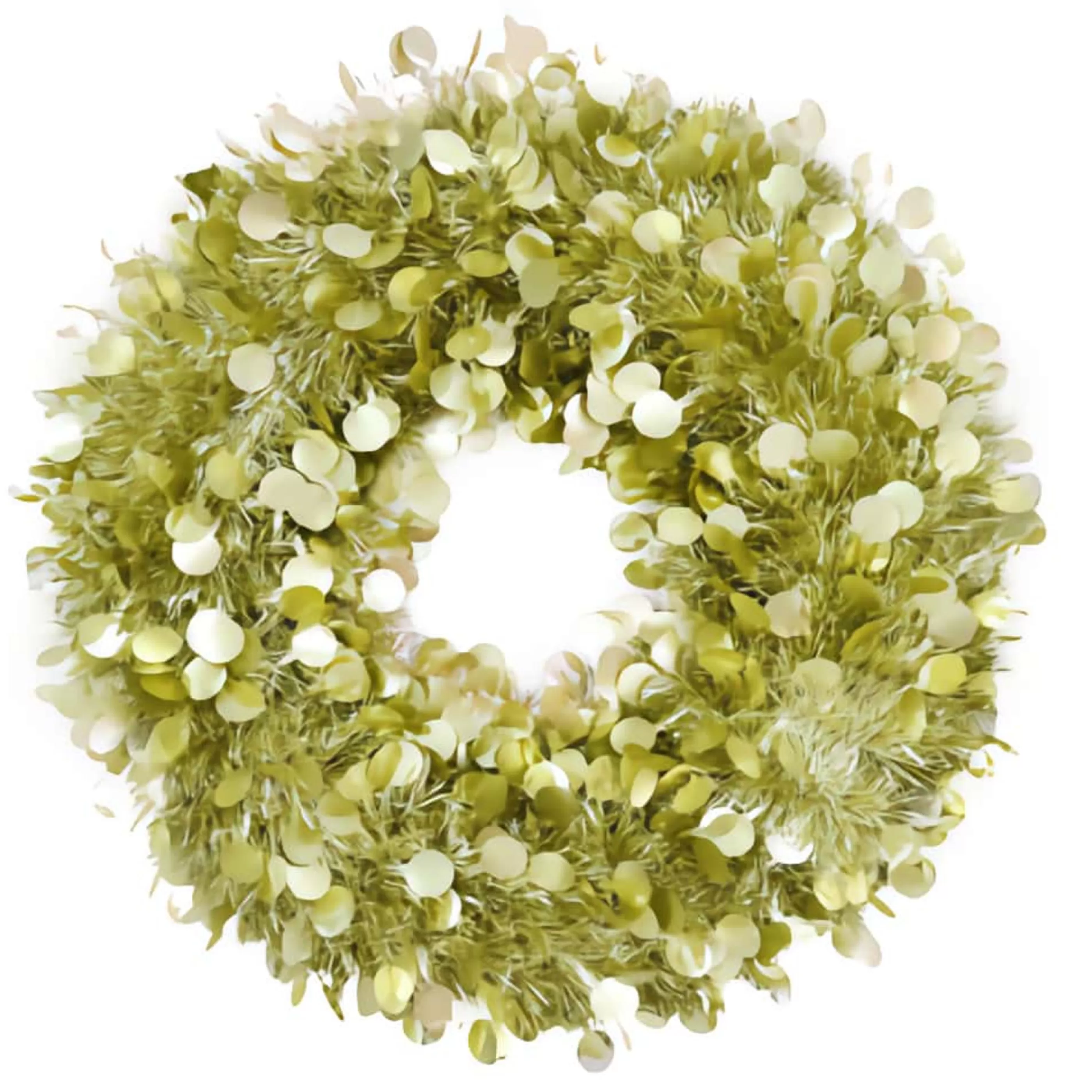 * Wreaths | Tinsel Wreath Matte Dots (3 Colours) - 45Cm