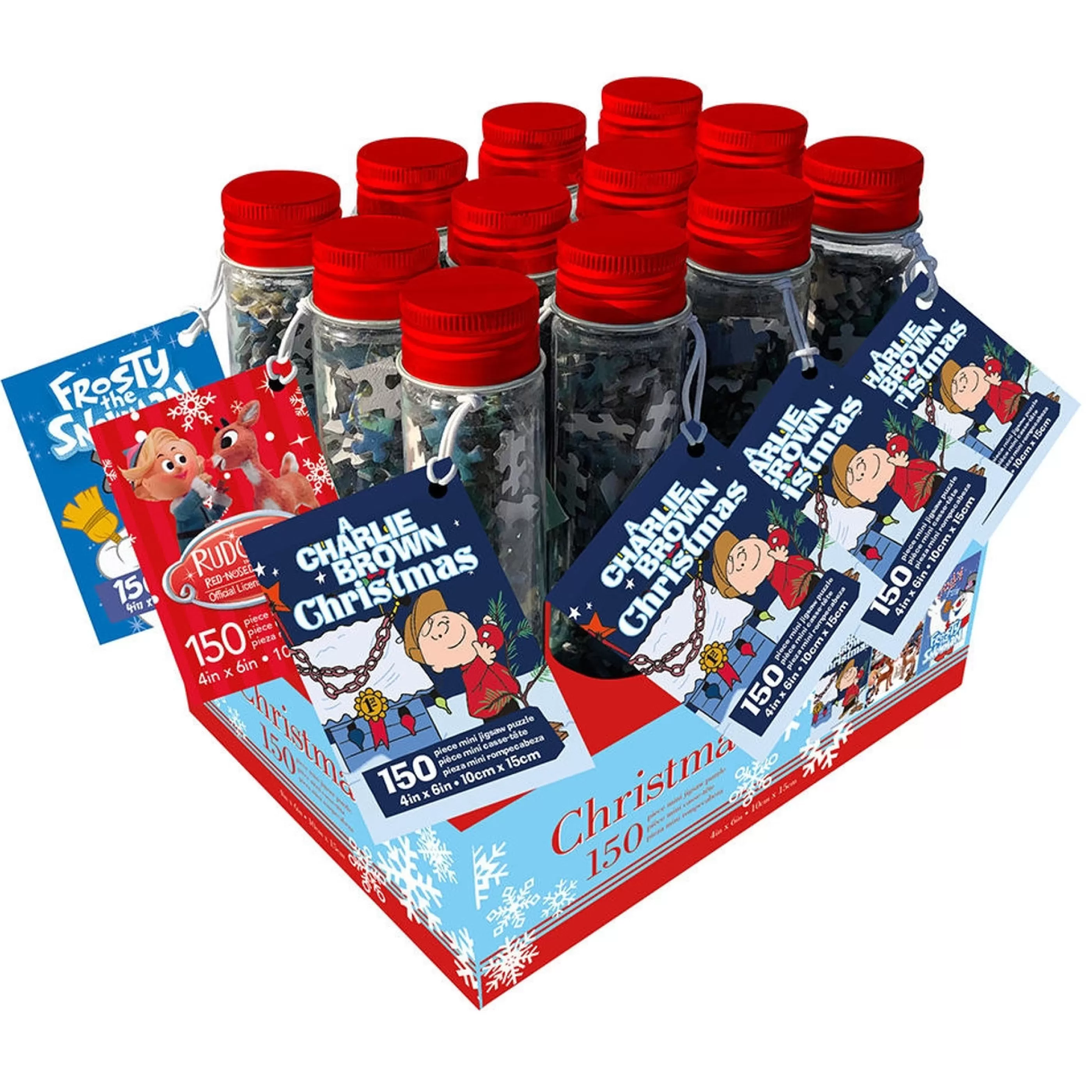 Best * Traditional Christmas Tube Jigsaw Puzzle (3 Styles) - 15Cm