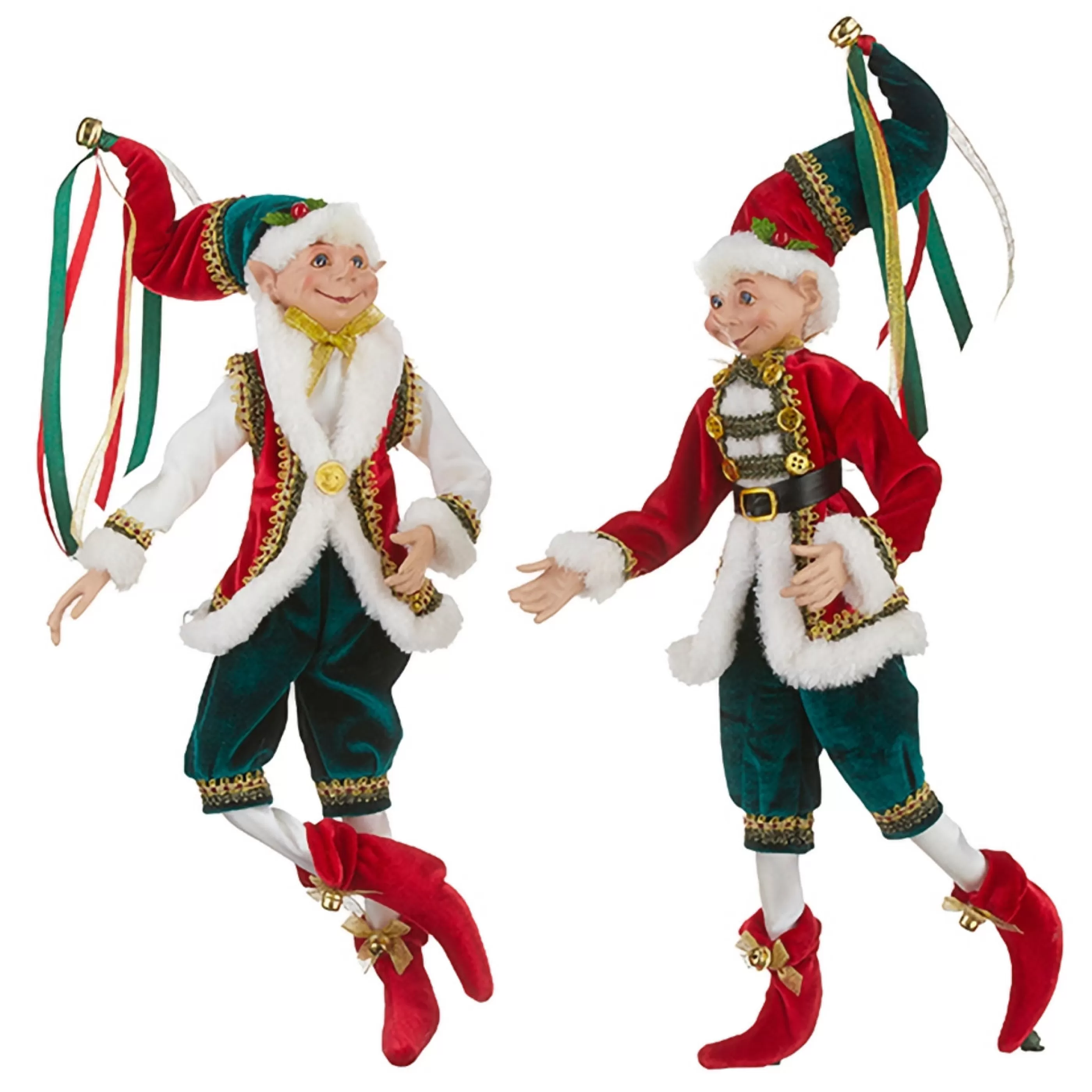 New RAZ Imports Traditional Jester Christmas Elf (2 Styles) - 40.5Cm